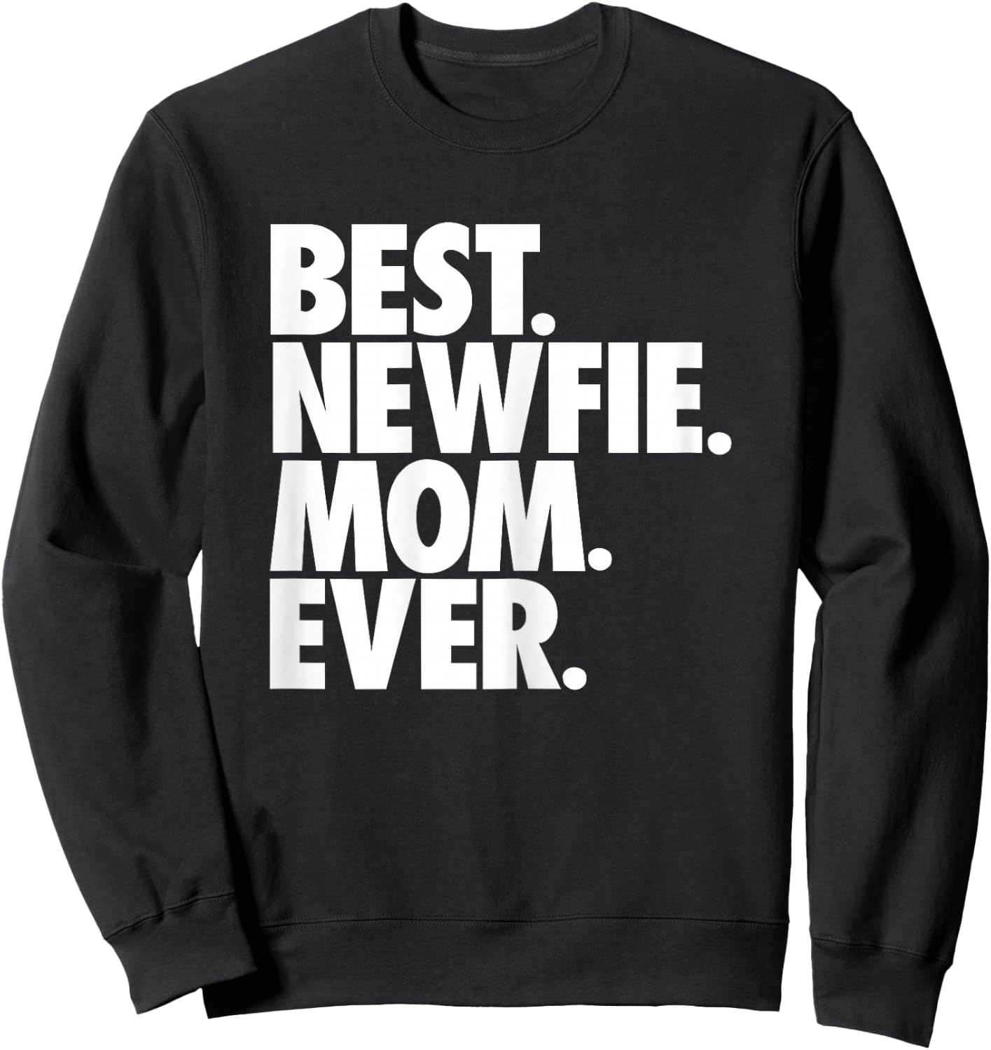 Best Newfie Mom Ever - Newfoundland Dog Girls Kids Sweatshirt - Sweatshirt | Black