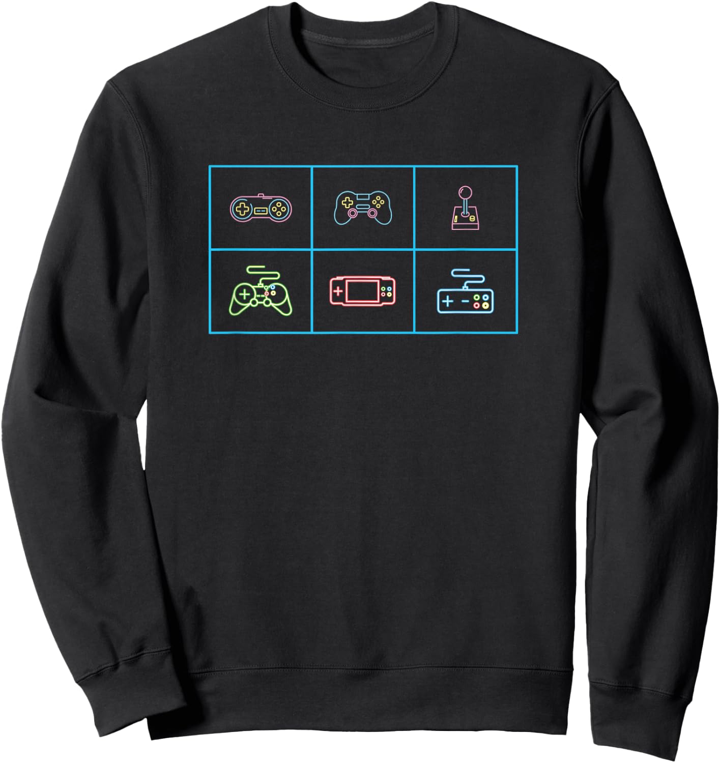 Control All The Things Video Game Controller 80's Style Sweatshirt - Sweatshirt | Black