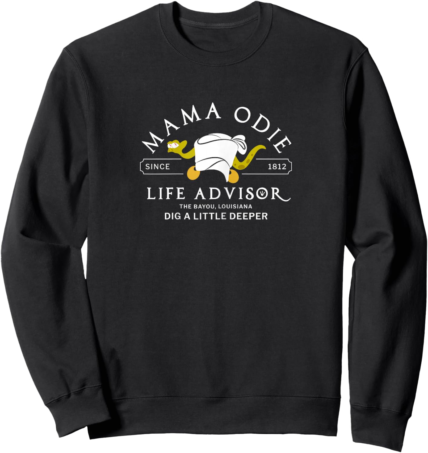 MAMA ODIE Life Advisor Since 1812 Sweatshirt - Sweatshirt | Black