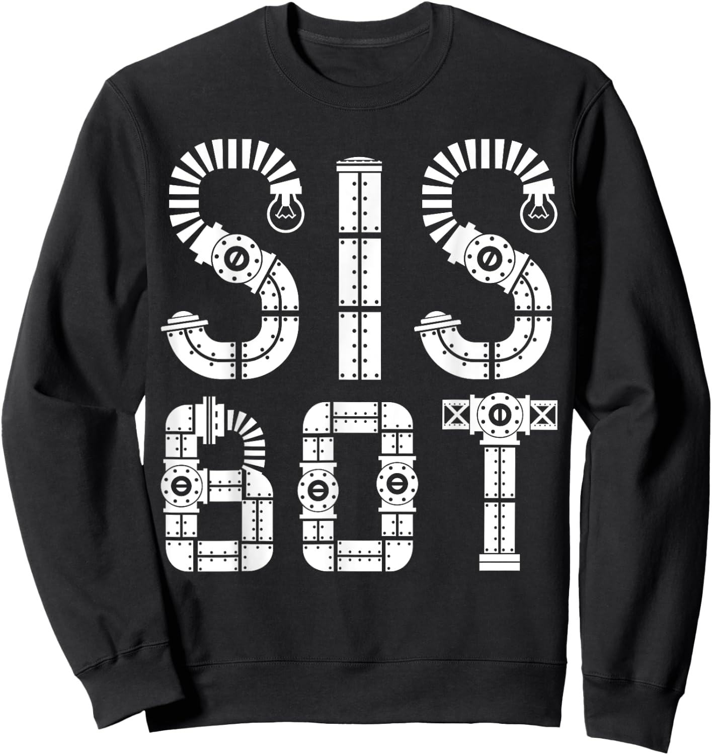 Matching Family Robot | Sister | Sis Bot Sweatshirt - Sweatshirt | Black