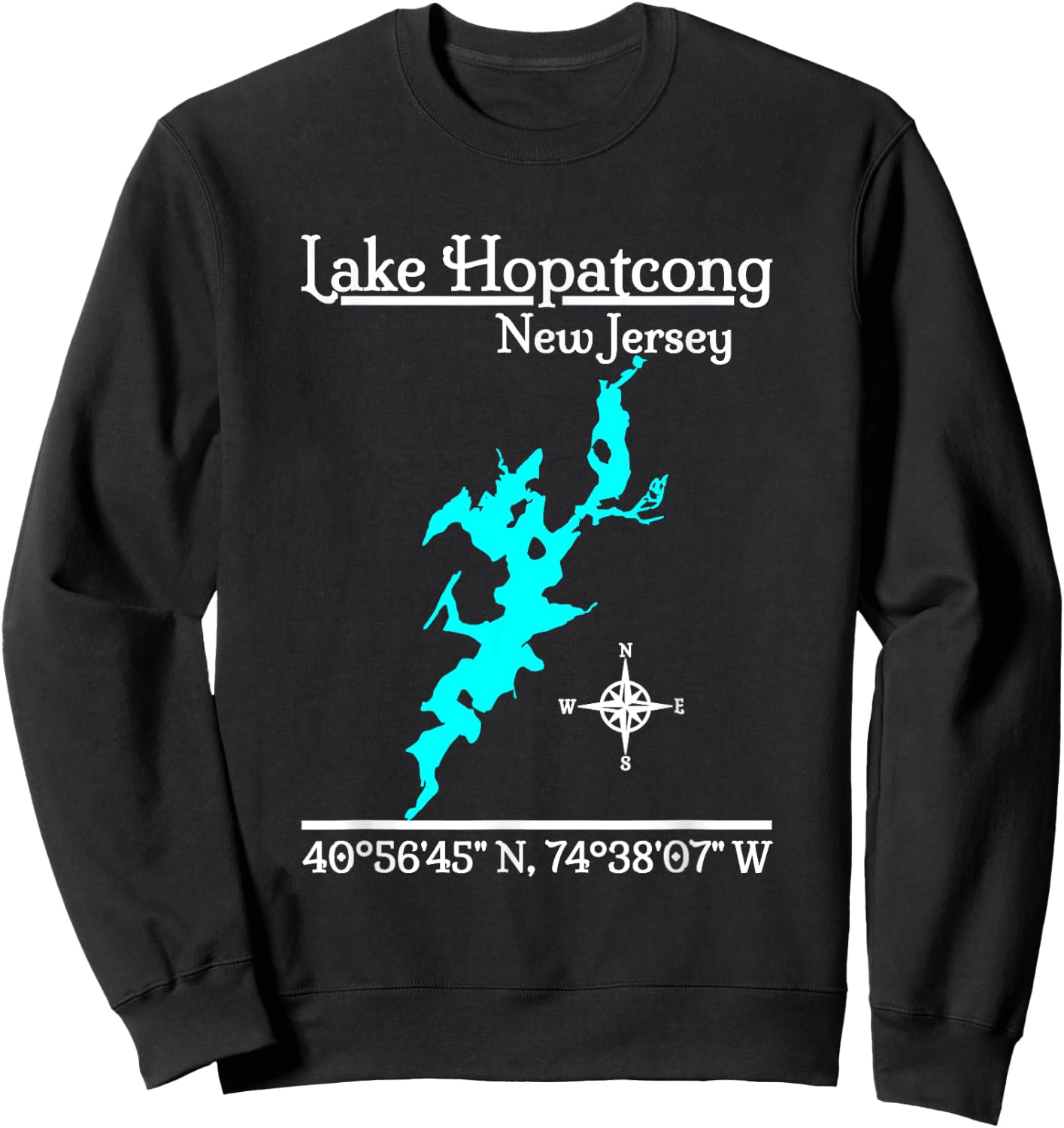 Lake Hopatcong - New Jersey Sweatshirt - Sweatshirt | Black