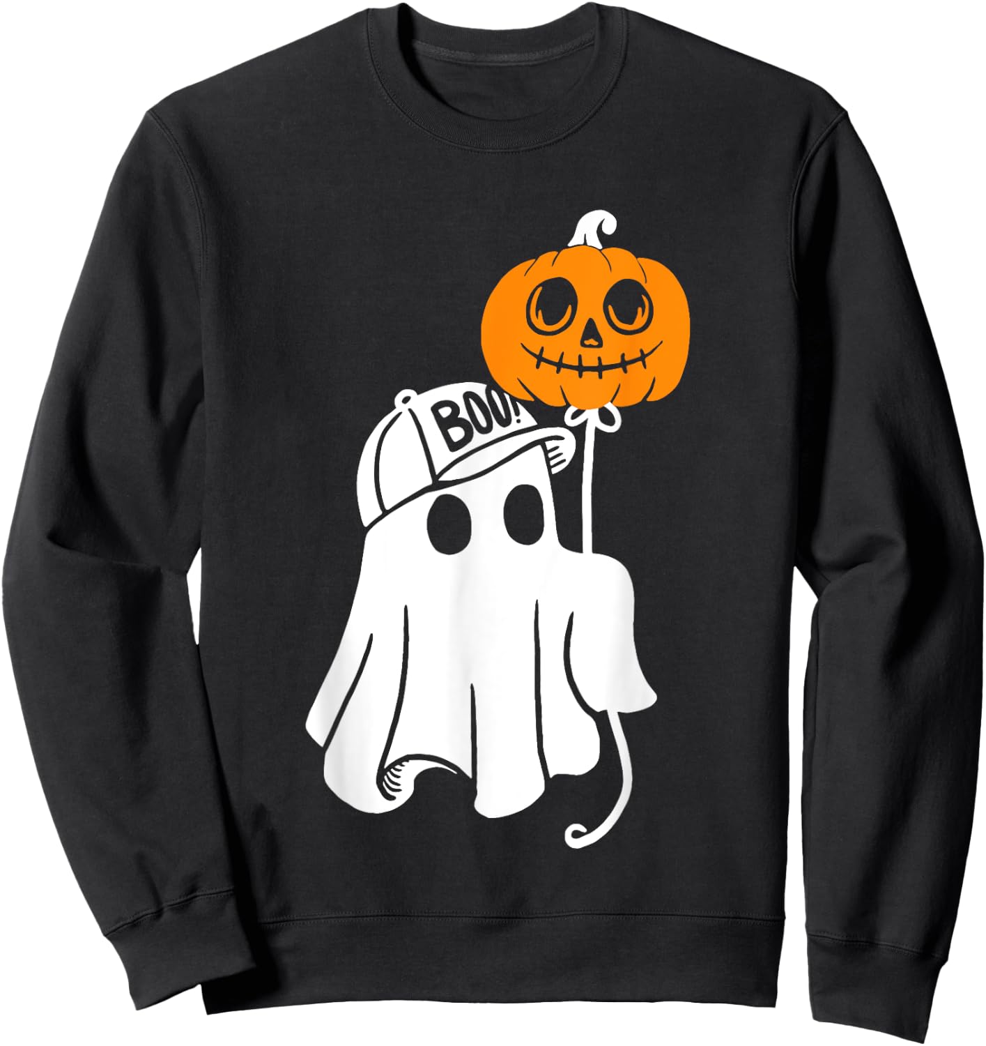 Buy Black Ghost Halloween Sweatshirt - Sweatshirt | Black