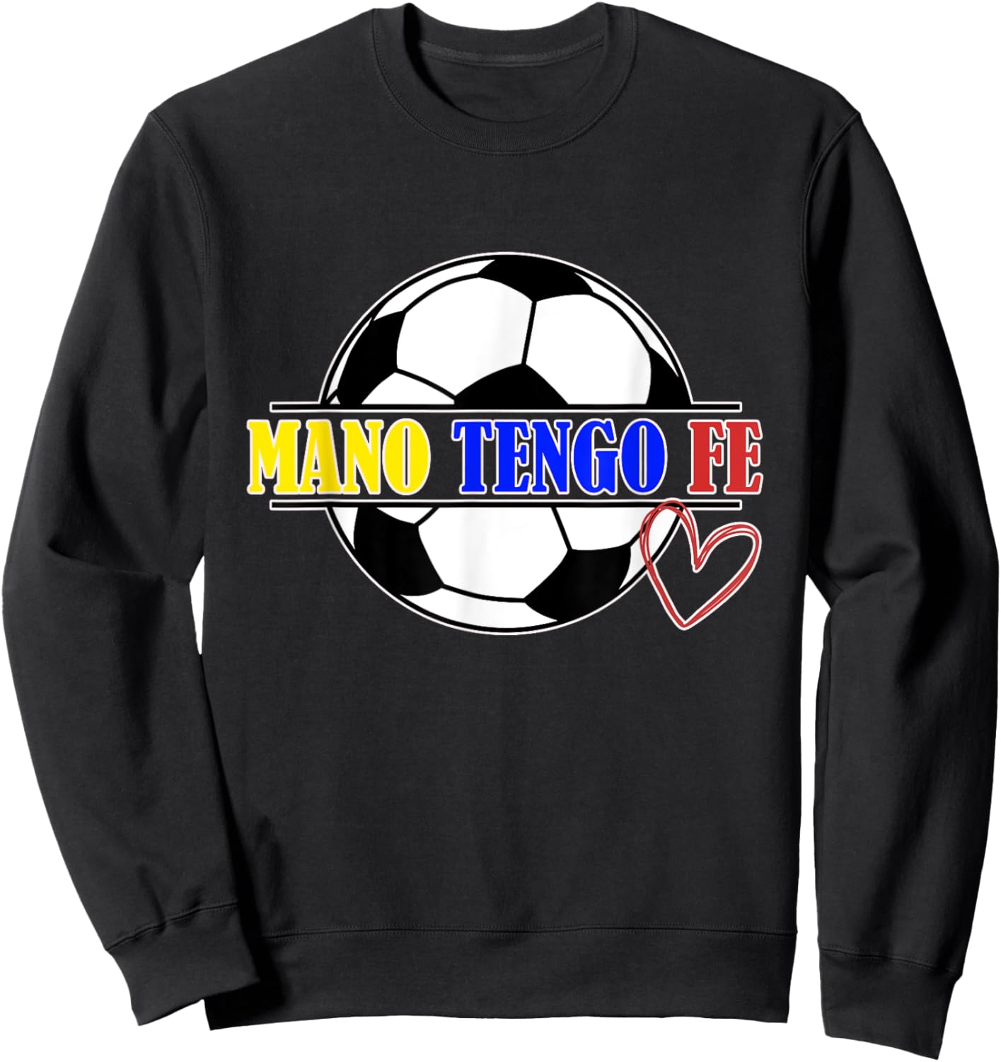 Venezuela Mano tengo Fe Vinotinto Men Sweatshirt - Sweatshirt | Black