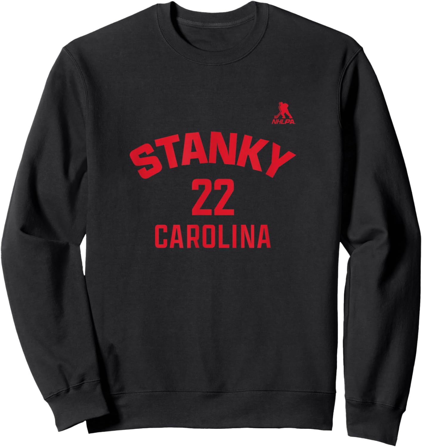 Logan Stankoven - Name & Number - Carolina Hockey Sweatshirt - Sweatshirt | Black