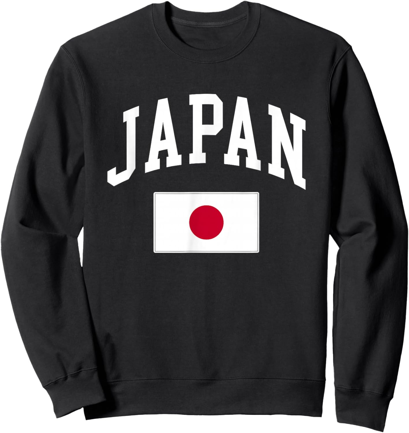 Japan Japanese Flag Retro Vintage Classic Graphic Sweatshirt - Sweatshirt | Black