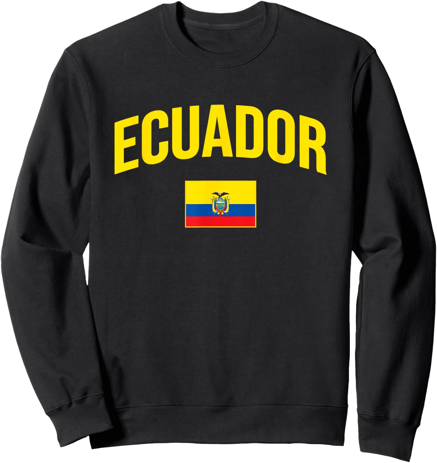 Ecuador - Flag of Ecuador - Throwback Design - Classic Sweatshirt - Sweatshirt | Black