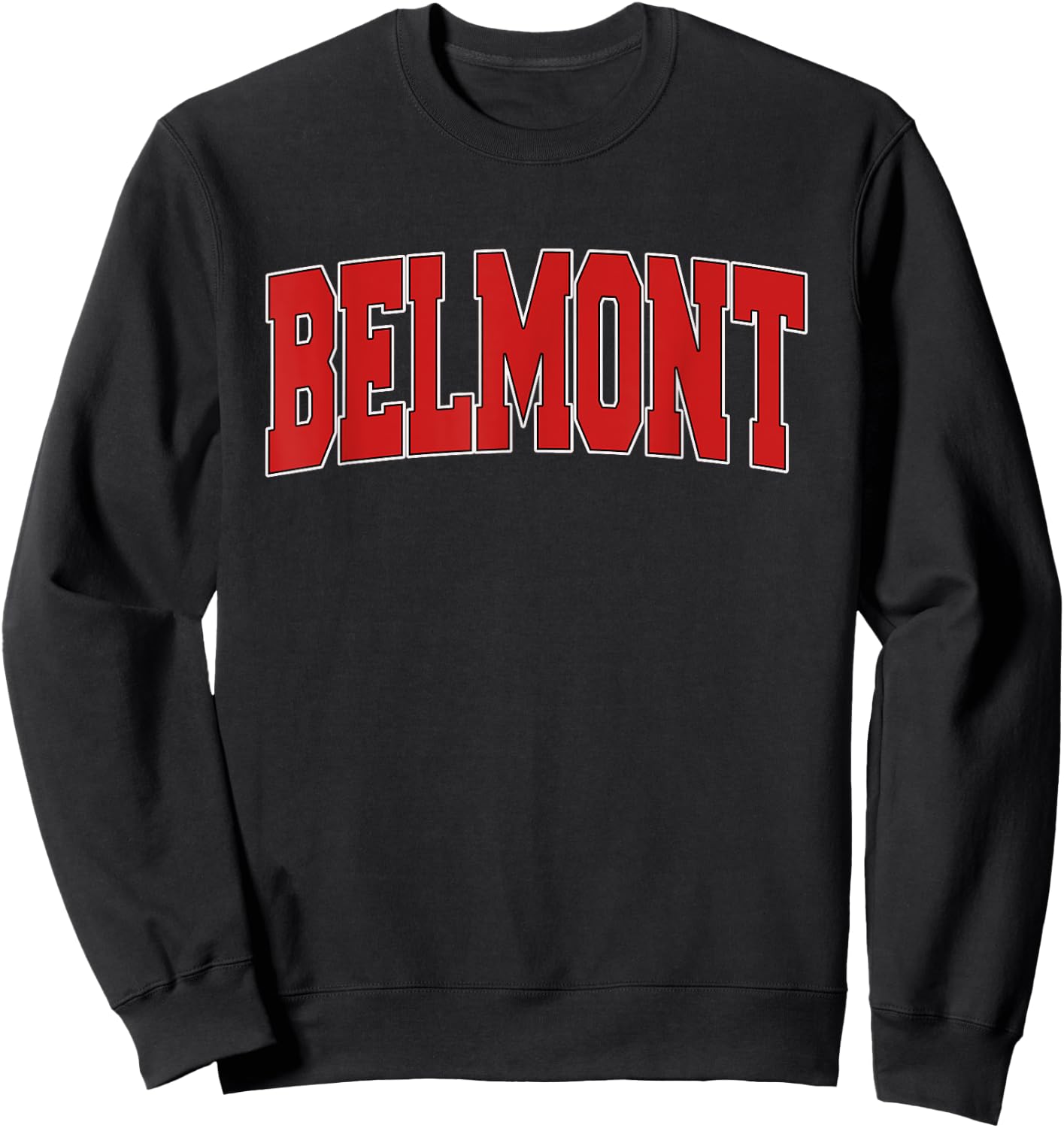 BELMONT CA CALIFORNIA Varsity Style USA Vintage Sports Sweatshirt - Sweatshirt | Black