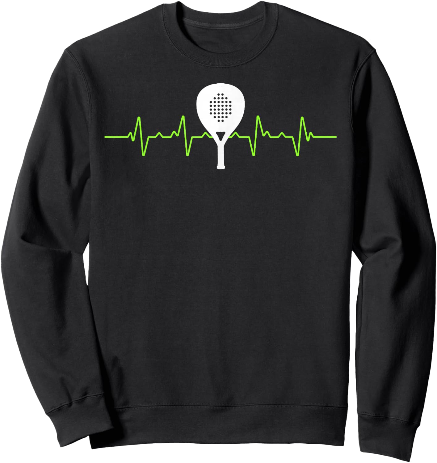 Padel Heartbeat Padel Player Paddle Tennis Padel Tennis Sweatshirt - Sweatshirt | Black