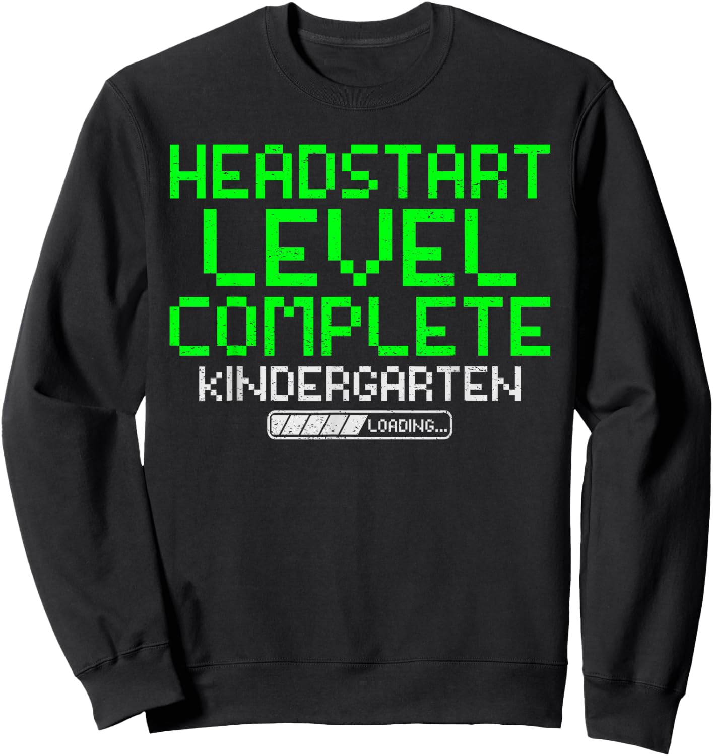 Head Start Level Complete Kindergarten Graduation Gaming Boy Sweatshirt - Sweatshirt | Black