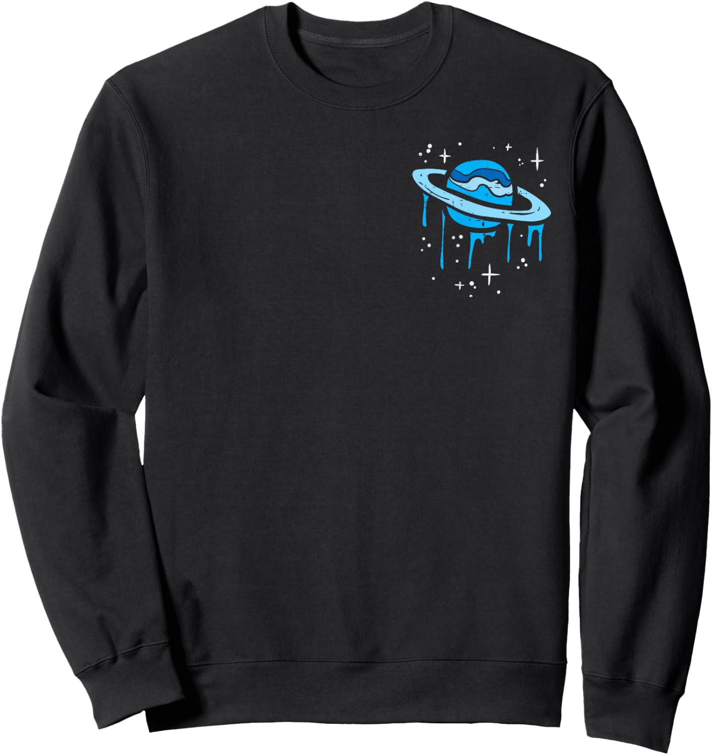 Saturn Melt Pocket Planet Space Solar System Men Women Kids Sweatshirt - Sweatshirt | Black