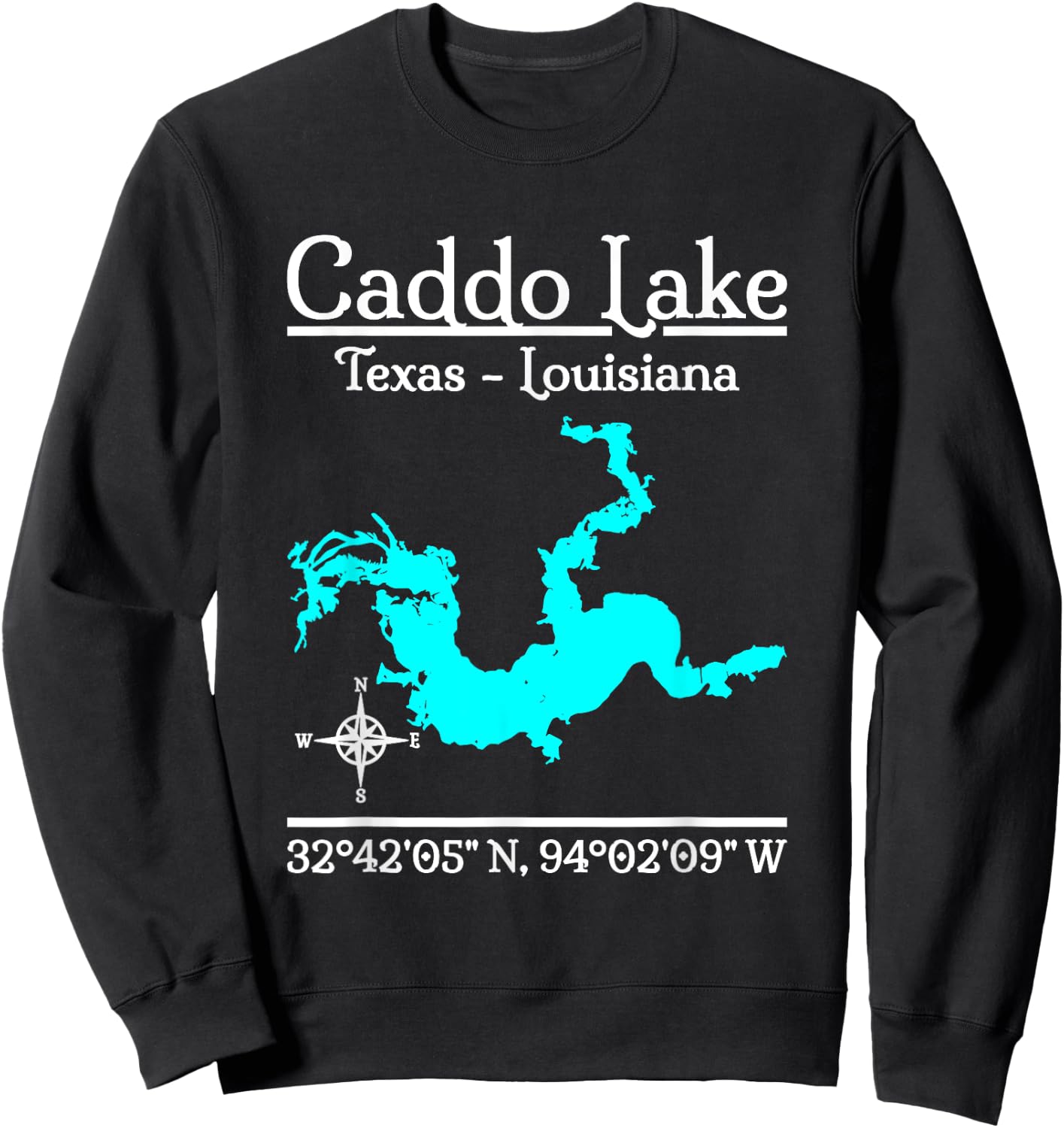 Caddo Lake - Texas - Louisiana Sweatshirt - Sweatshirt | Black