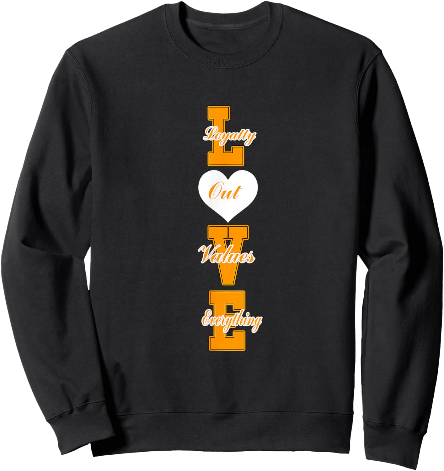 Orange Loyalty > Everything Orange Graphic Sweatshirt - Sweatshirt | Black