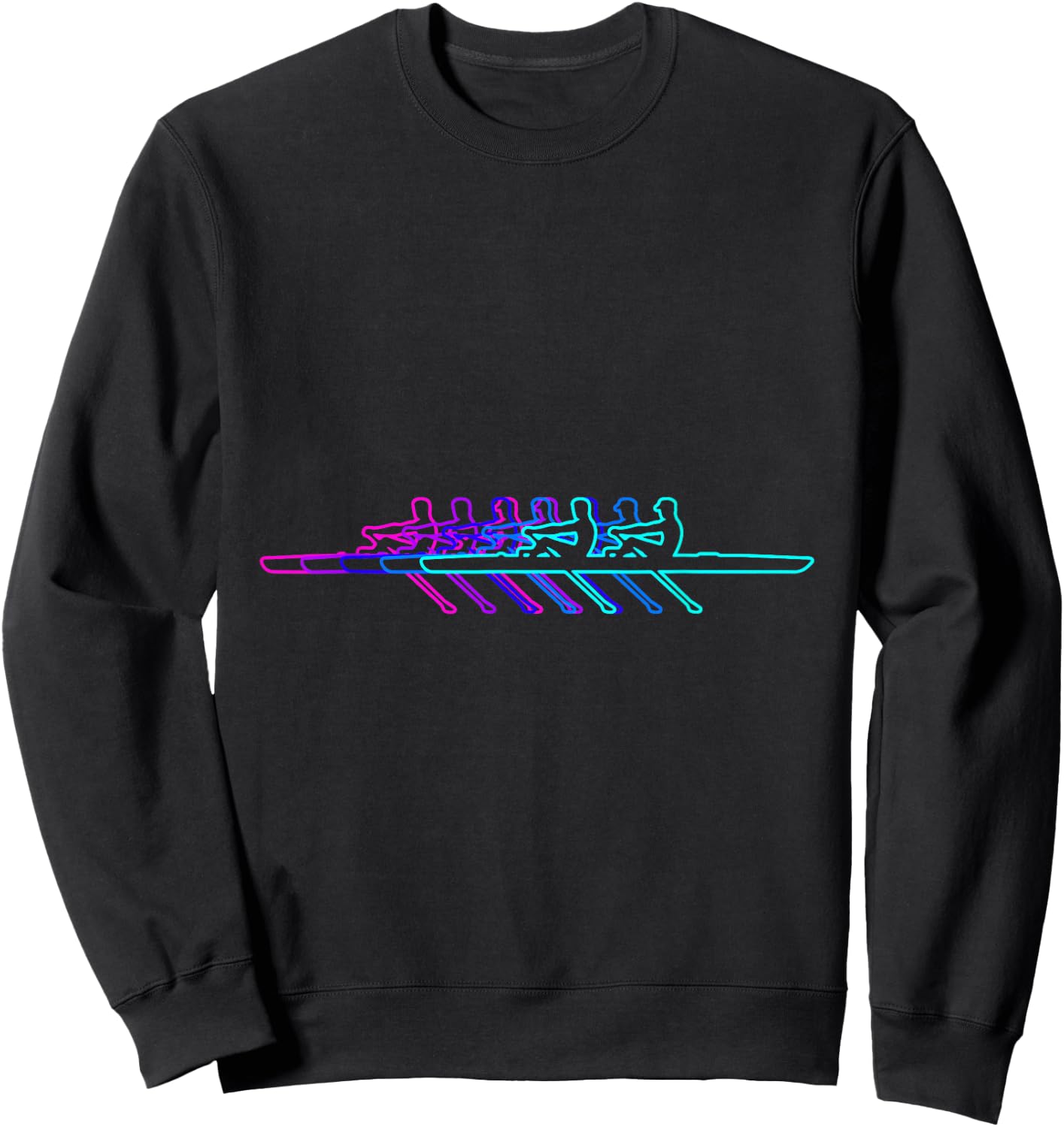 Rowing Rower Gift Clothes For Boys Youth Men Kids Teens Sweatshirt - Sweatshirt | Black