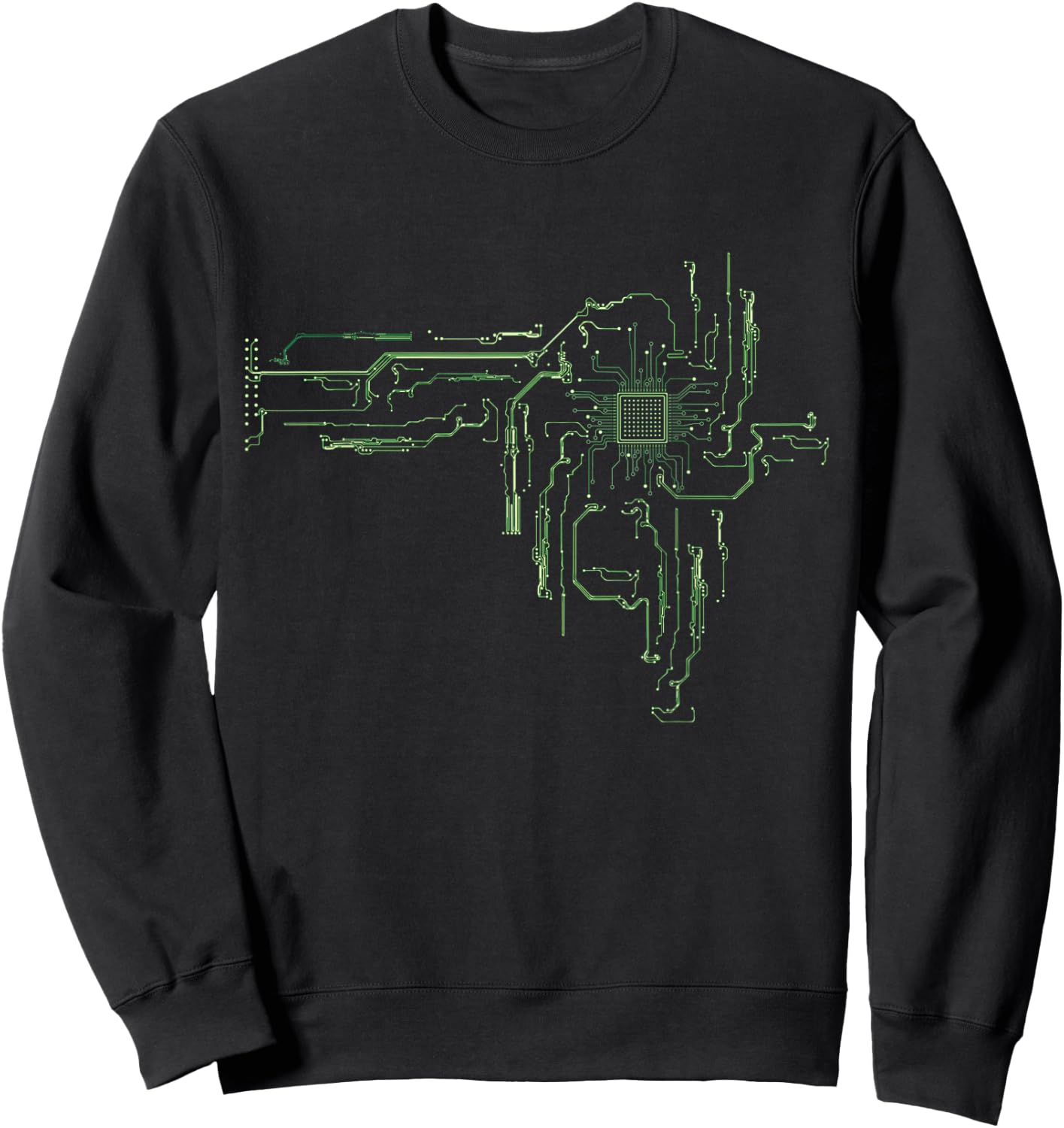 Computer Board Gift - Electrical Engineer Circuit Board Sweatshirt - Sweatshirt | Black