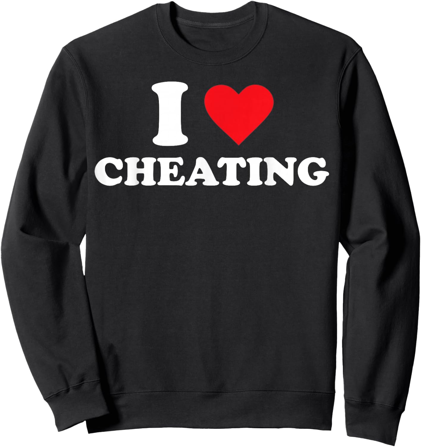 I love to cheat Sweatshirt - Sweatshirt | Black