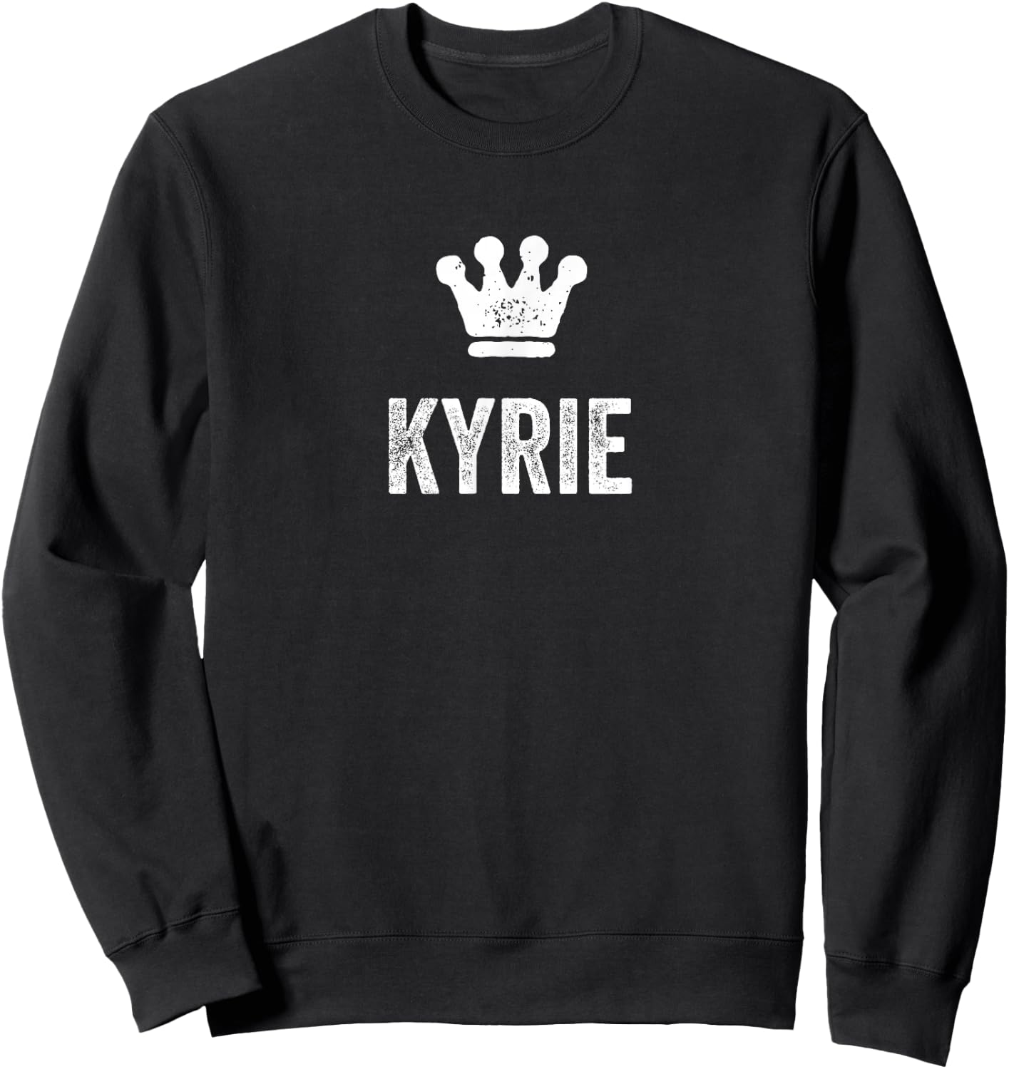 Kyrie The King/Crown & Name Design Called Kyrie Sweatshirt - Sweatshirt | Black
