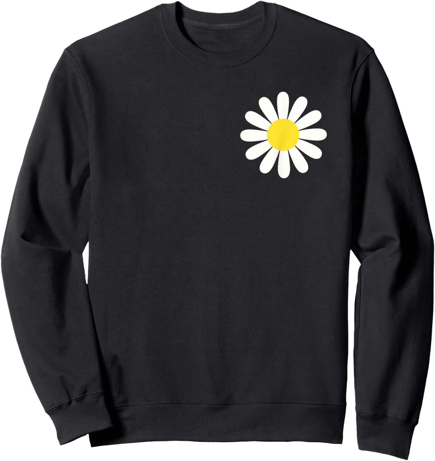 Nice white Daisies Flower Cute Daisies Flower Daisies Lovers Sweatshirt - Sweatshirt | Black