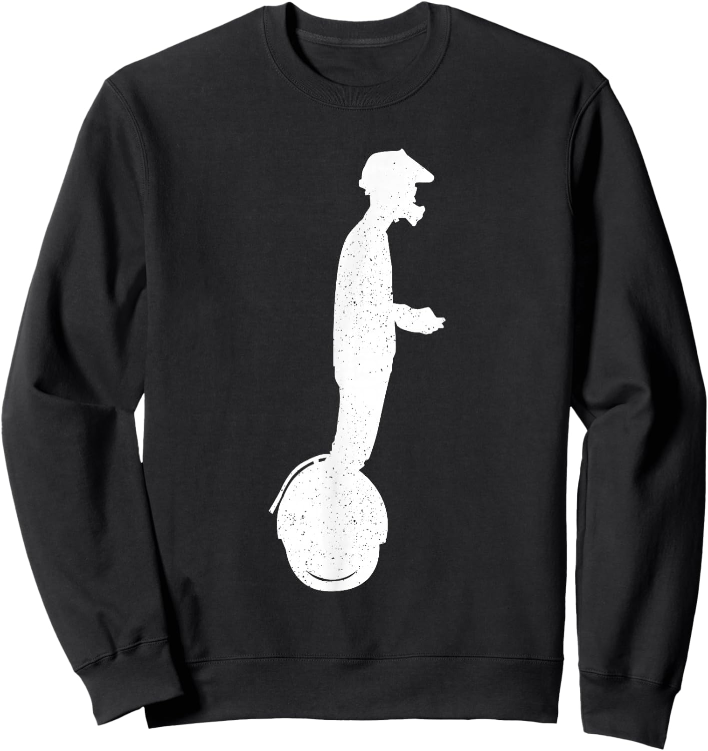 Funny Monowheel Design Women Electric Unicycle EUC Sweatshirt - Sweatshirt | Black