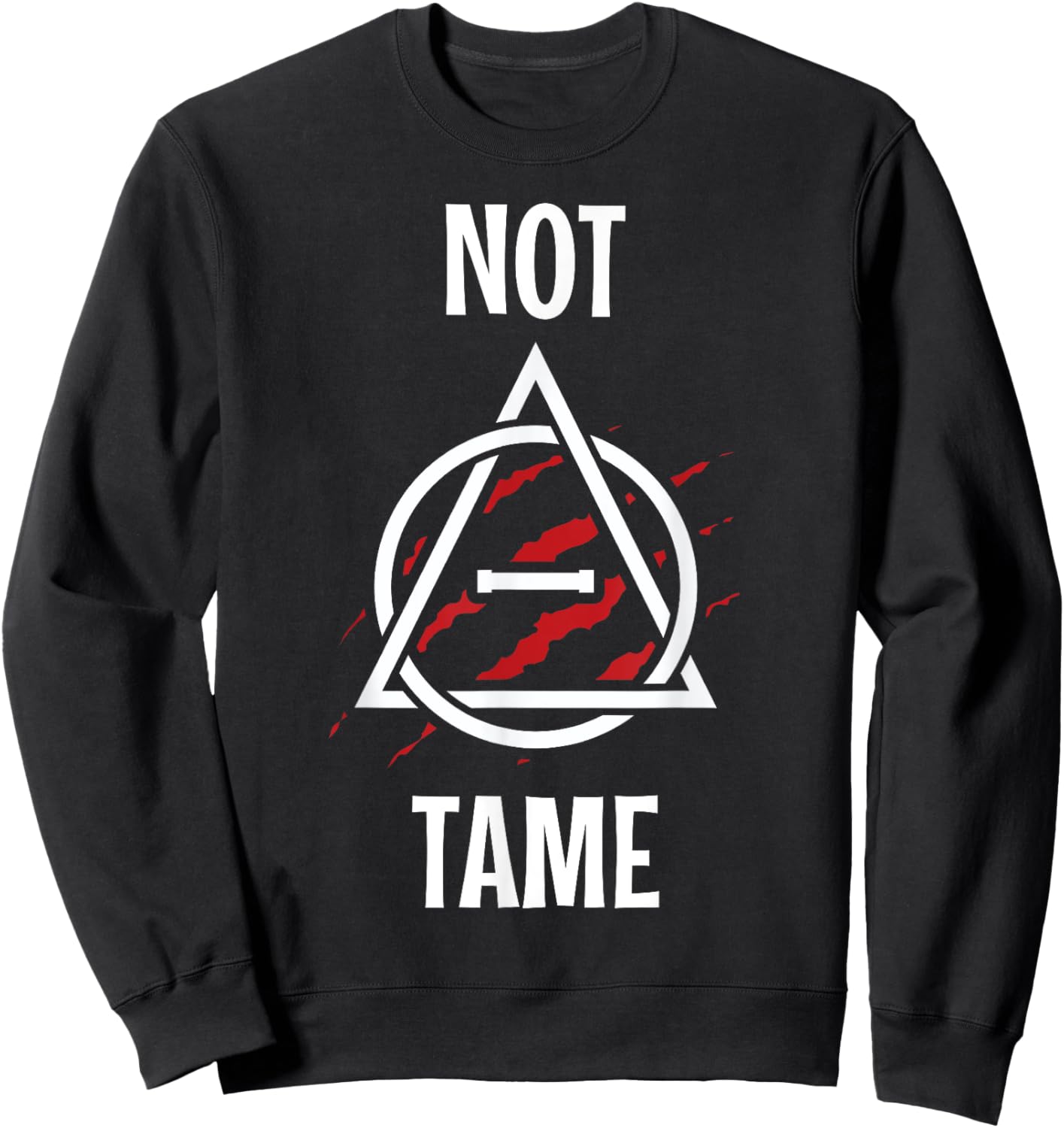 Not Tame Theta Delta Furry Alter Kin Otherkin Therian Sweatshirt - Sweatshirt | Black
