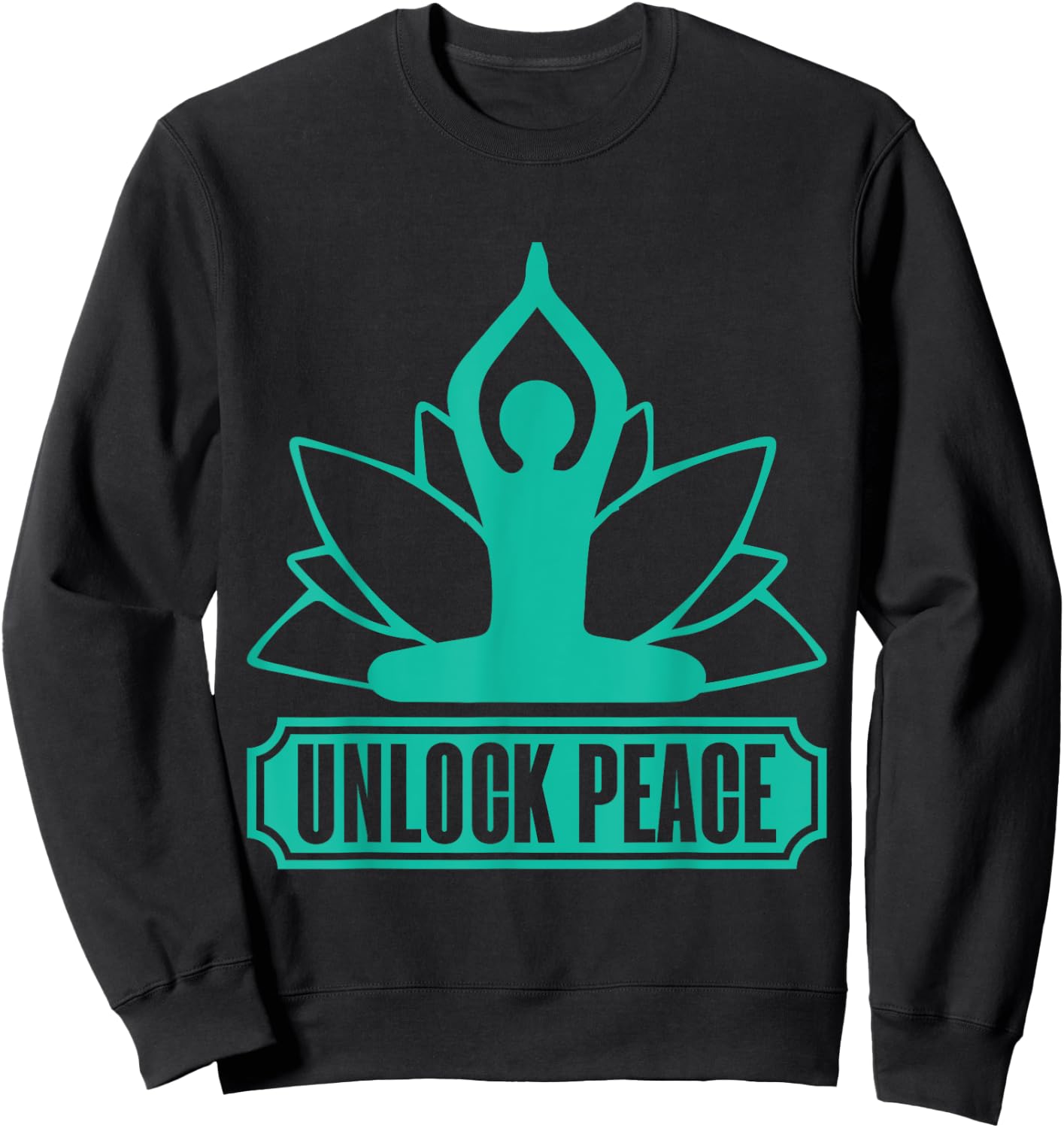 Unlock Peace Meditation Sweatshirt - Sweatshirt | Black