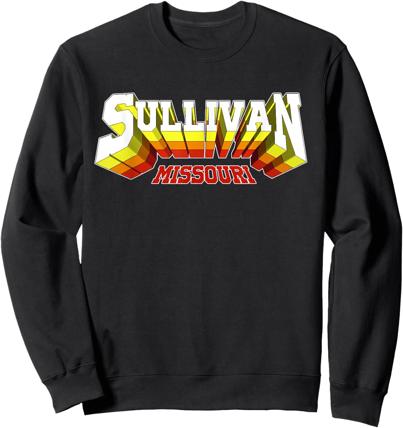 Retro Sullivan City Missouri Sweatshirt - Sweatshirt | Black