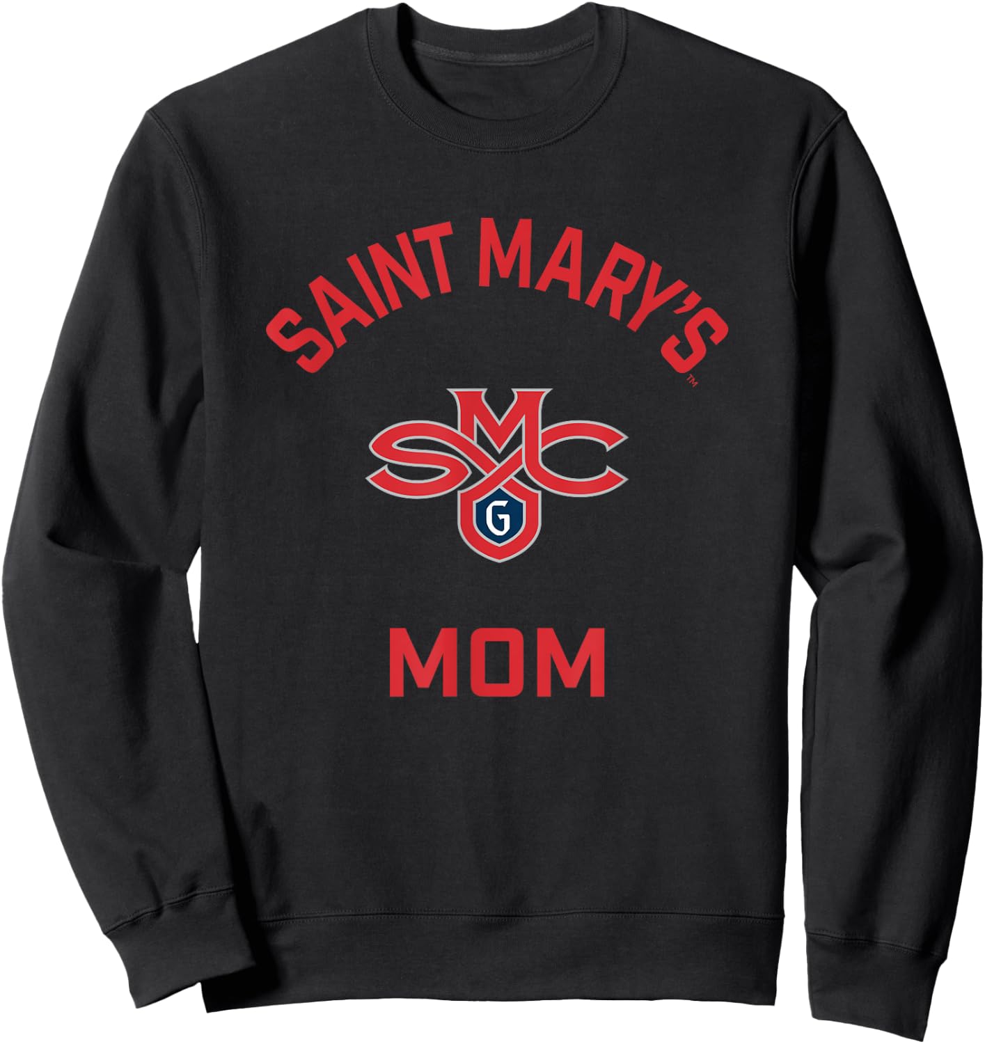 Saint Mary's College Gaels Arched Mom Sweatshirt - Sweatshirt | Black