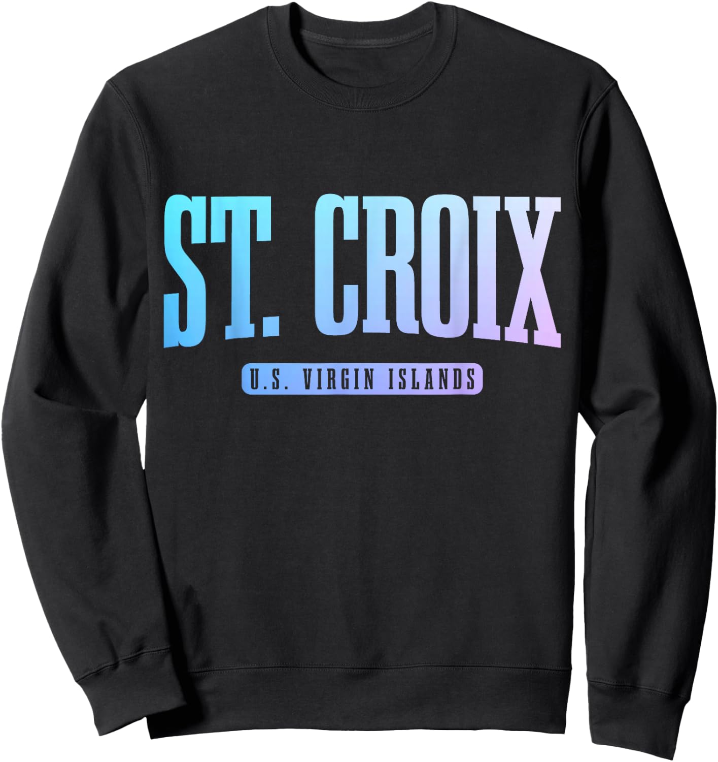 St. Croix US Virgin Islands USVI Pride Souvenir Sweatshirt - Sweatshirt | Black