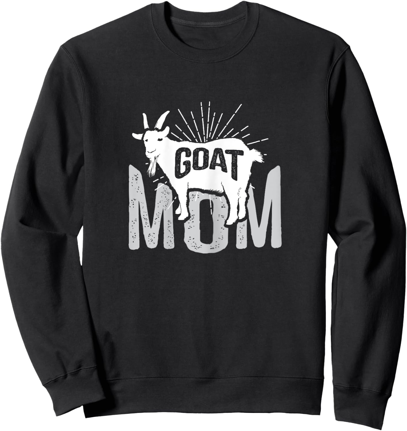 Goat Mom Farmer Goat Lover Gift Sweatshirt - Sweatshirt | Black