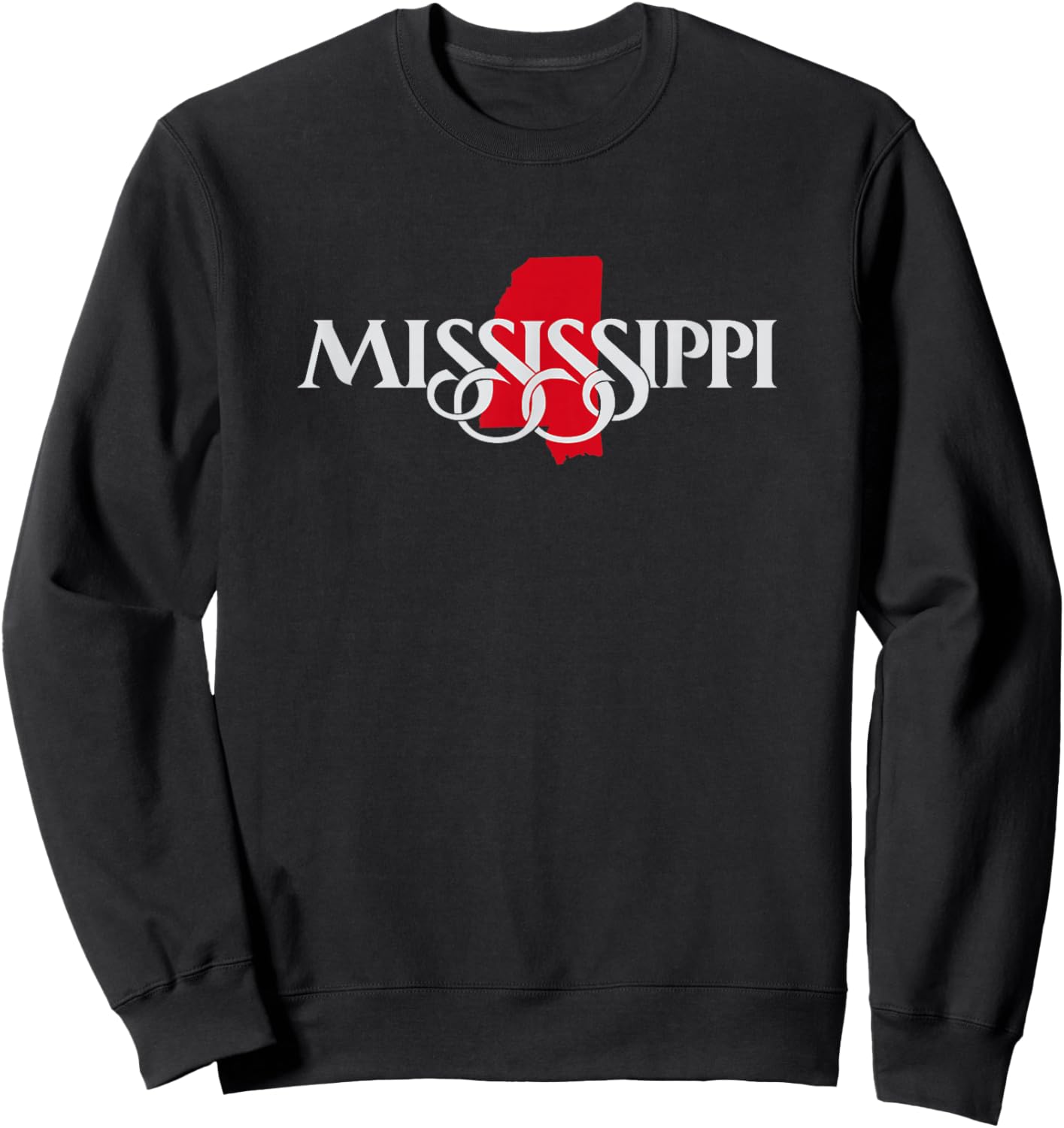 J. Walker Mississippi Highway Welcome Sign , Small, Blue Sweatshirt - Sweatshirt | Black