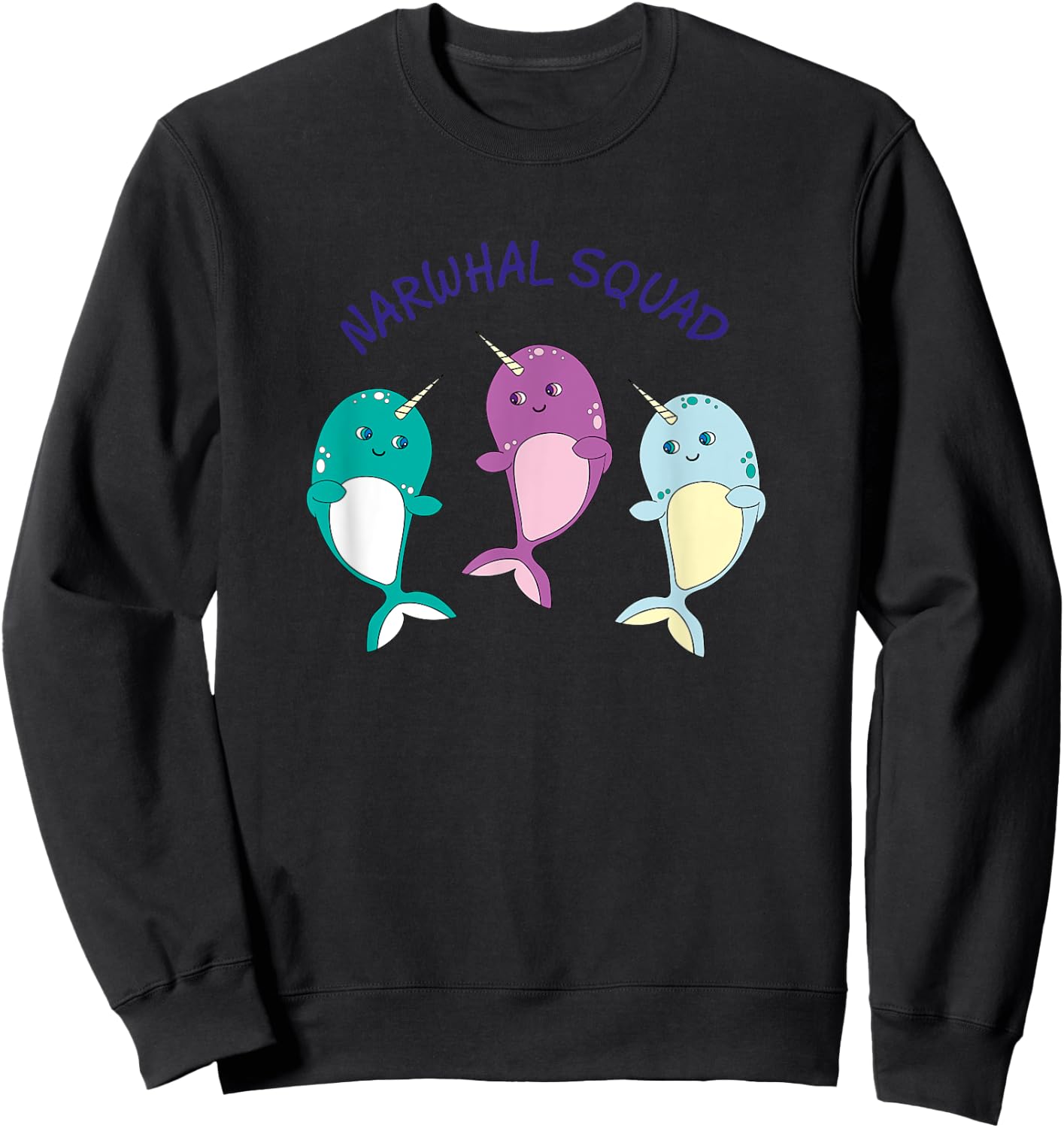 Cool Narwhal Squad - Funny Birthday Gift Kids Sweatshirt - Sweatshirt | Black