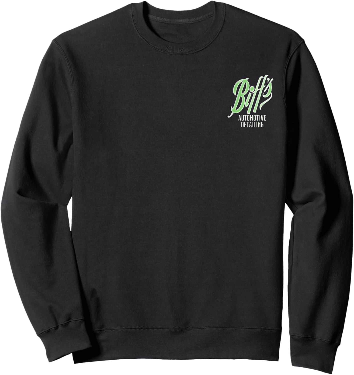Back to the Future Biff Automotive Detailing Front & Back Sweatshirt - Sweatshirt | Black