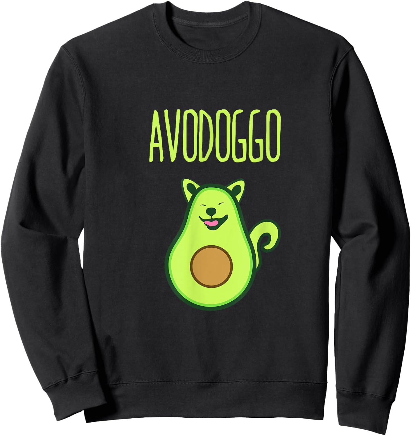 Avodoggo Funny Dog Avocado Cinco De Mayo Cute Women Sweatshirt - Sweatshirt | Black