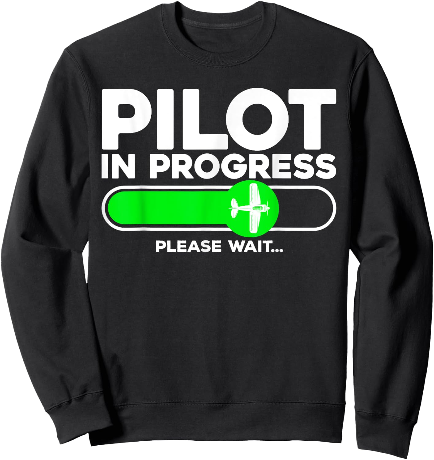 Pilot Art Men Women Airline Future Pilot Aviation Airplane Sweatshirt - Sweatshirt | Black