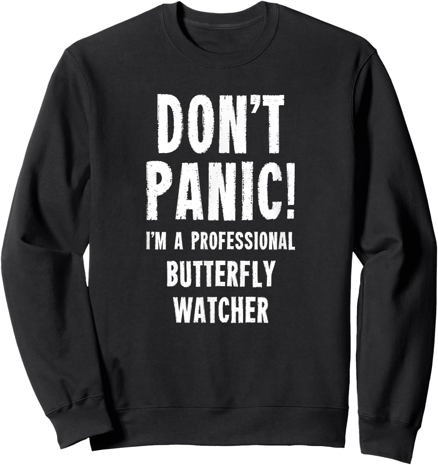 Butterfly Watcher Sweatshirt - Sweatshirt | Black