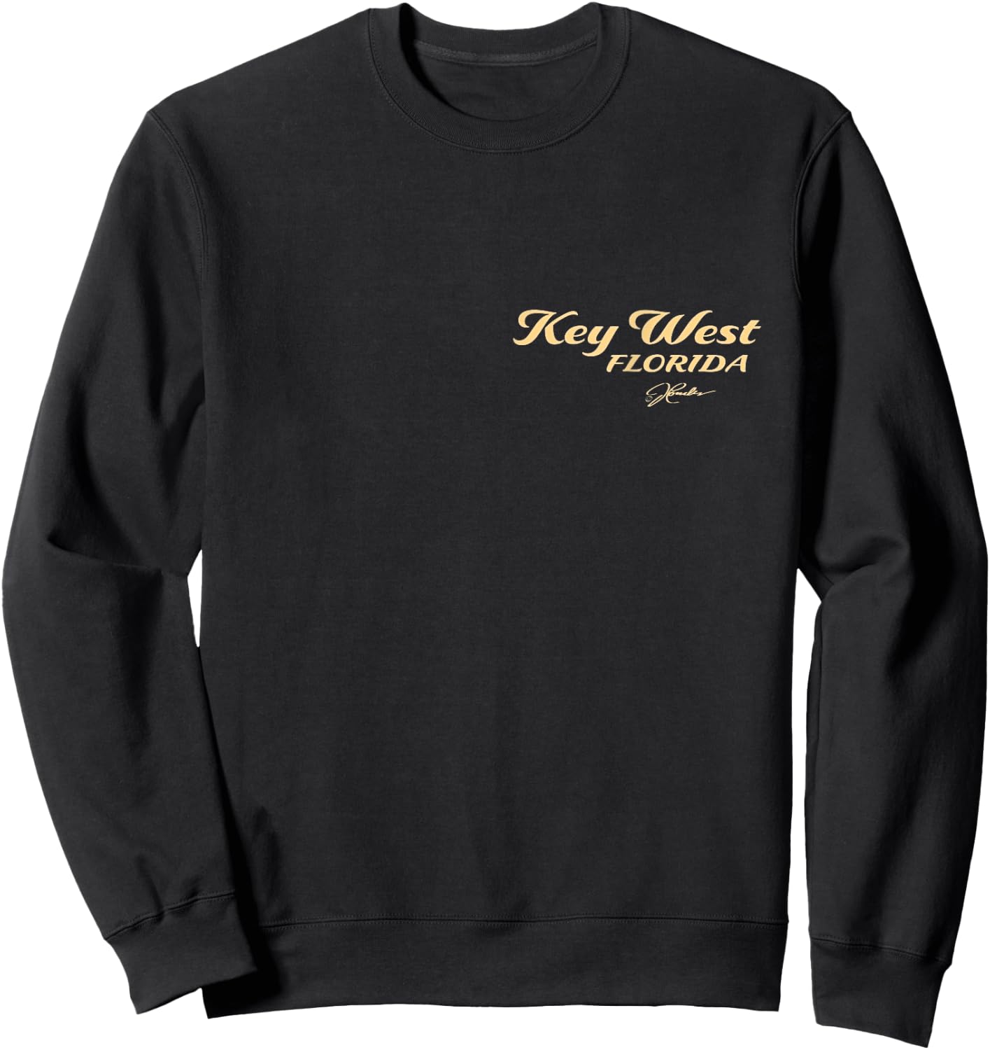 Key West, Florida, Palm Tree (2-Sided) Sweatshirt - Sweatshirt | Black