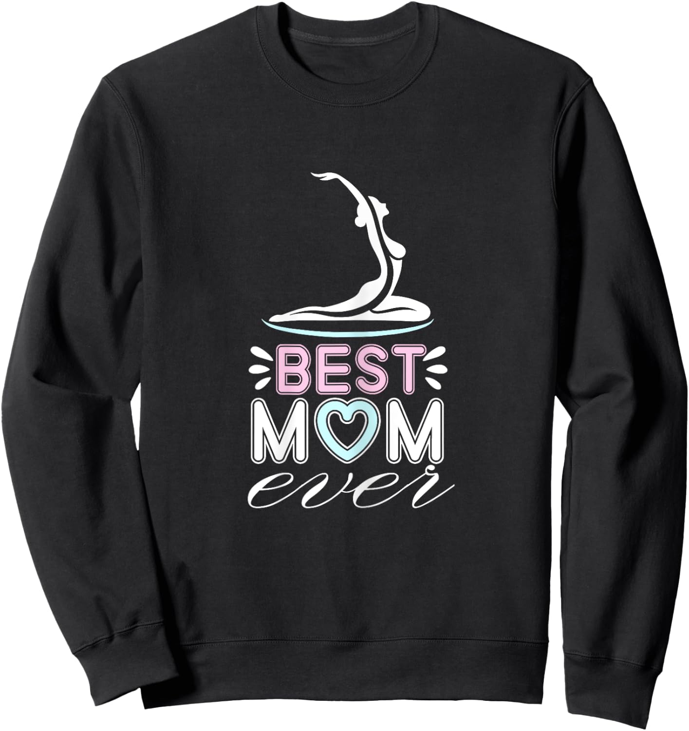Delightful Yoga Mothers Quote Sweatshirt - Sweatshirt | Black