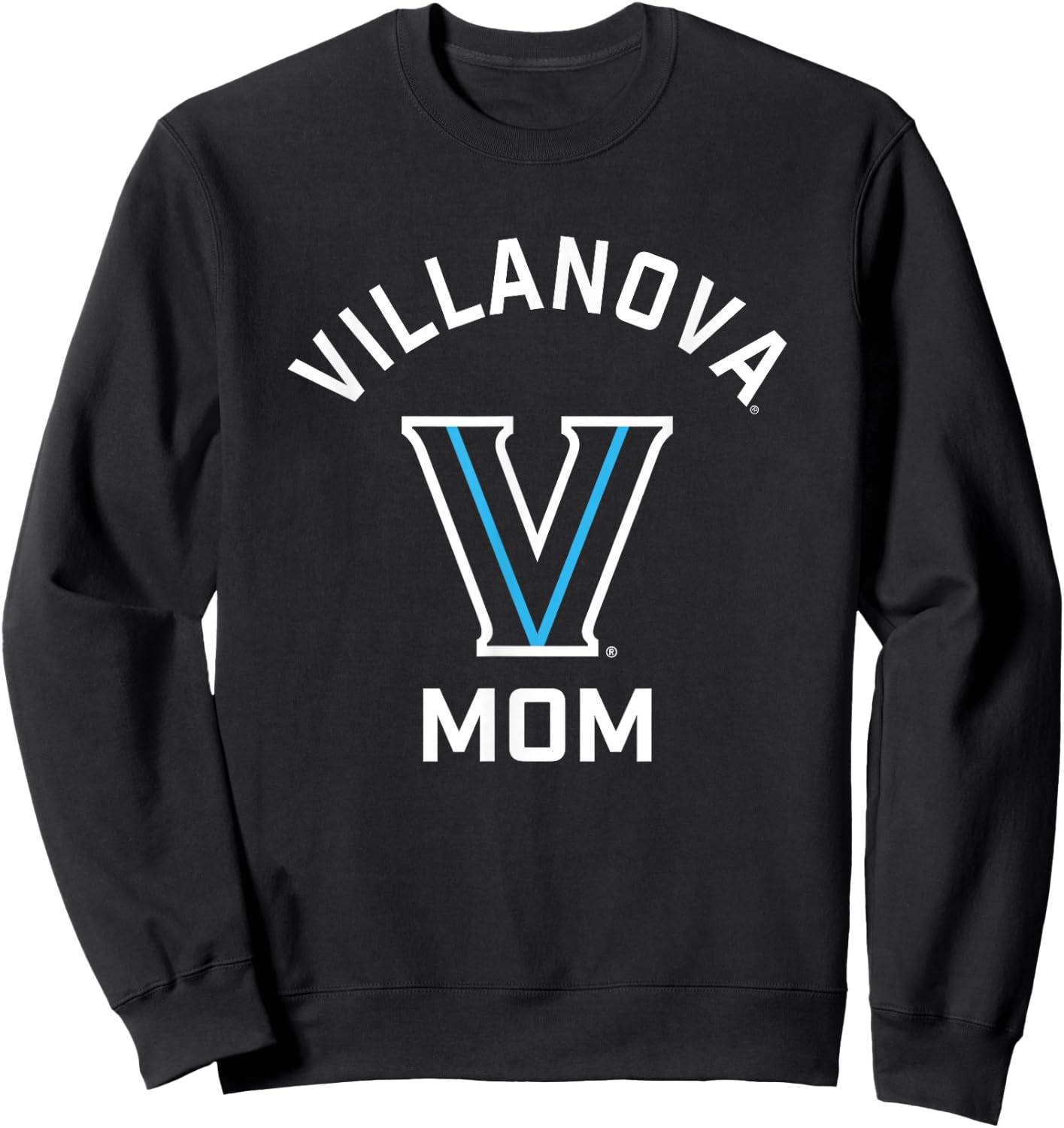Campus Lab Villanova University Wildcats Arched Mom Sweatshirt - Sweatshirt | Black