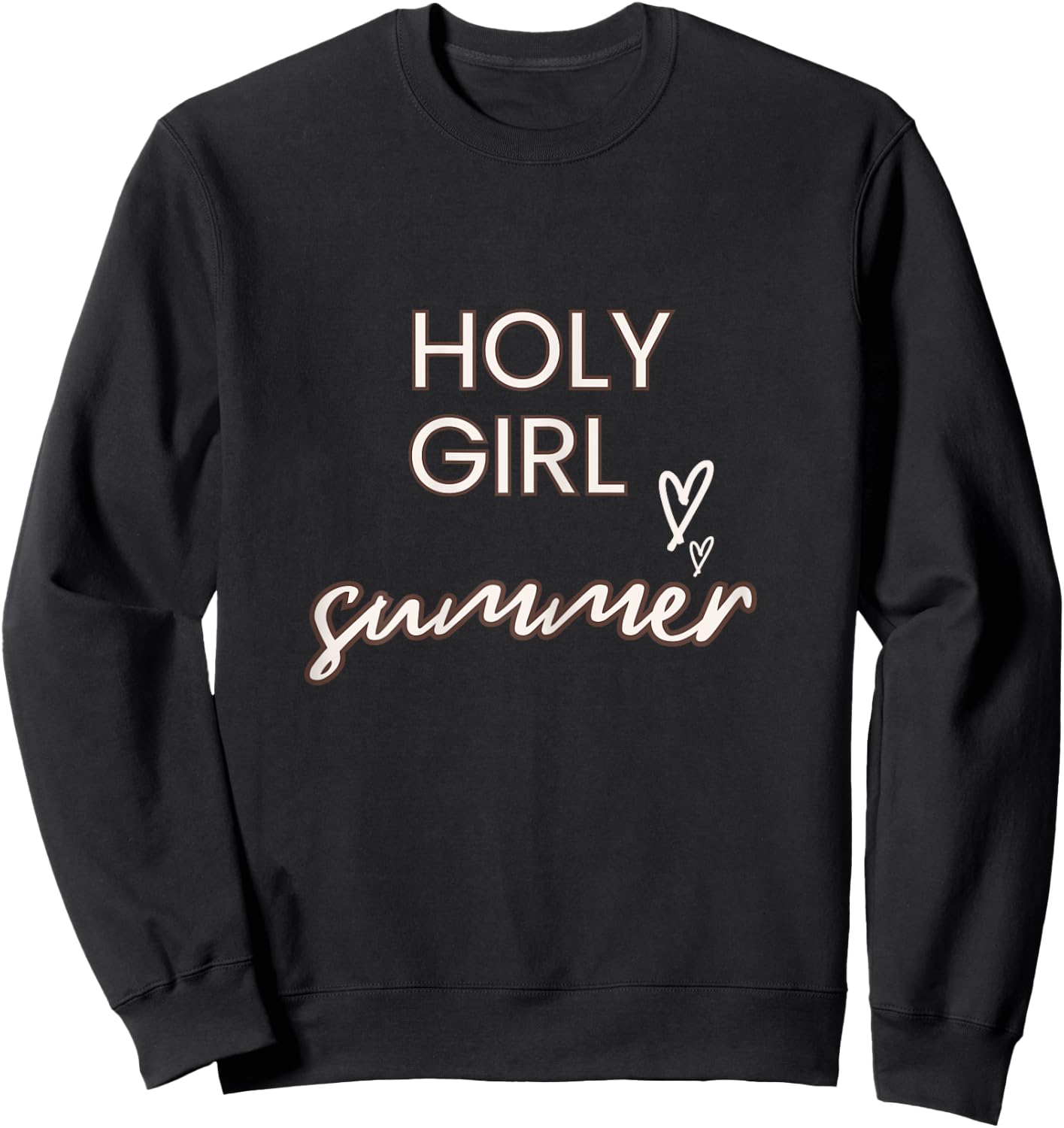 Fun Holy Girl Summer- For Christian Faith Blessed Beyond Sweatshirt - Sweatshirt | Black
