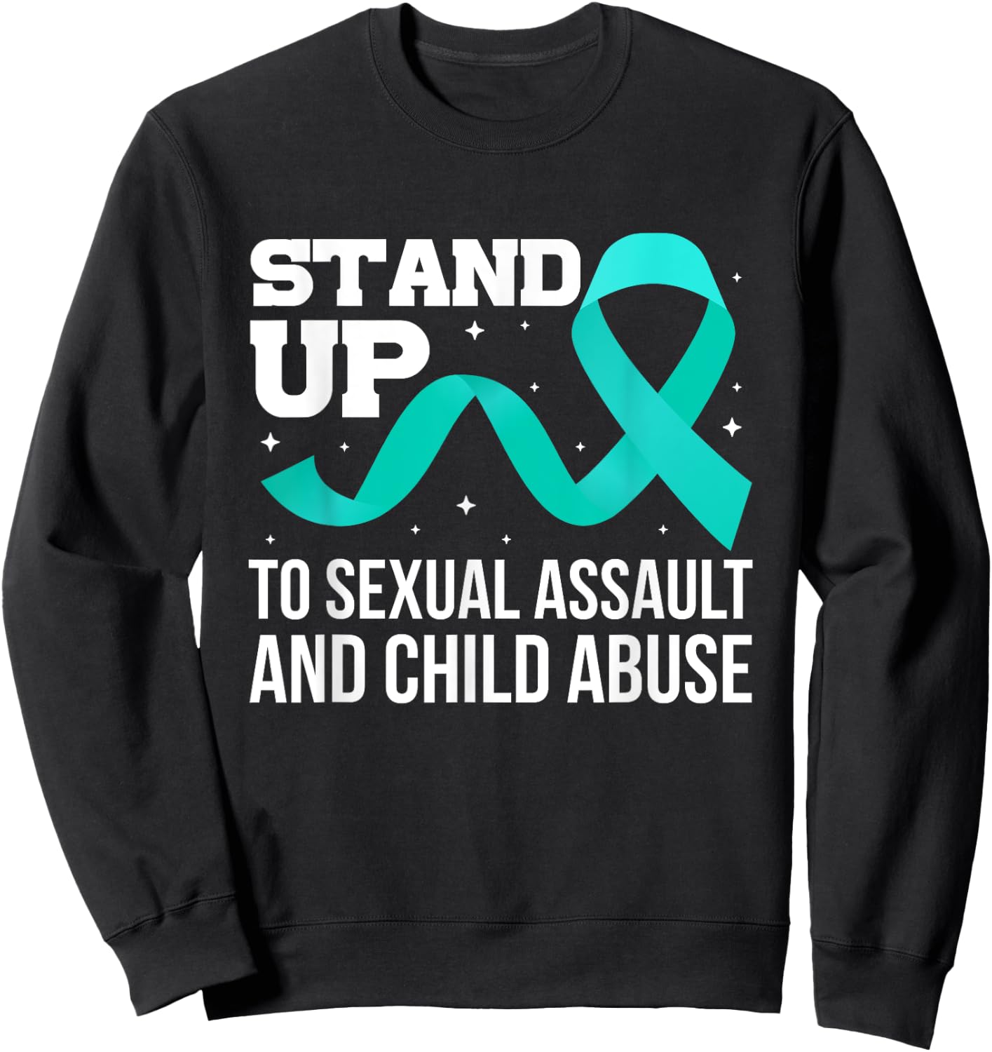 Sexual Assault And Child Abuse Awareness Support Month Sweatshirt - Sweatshirt | Black