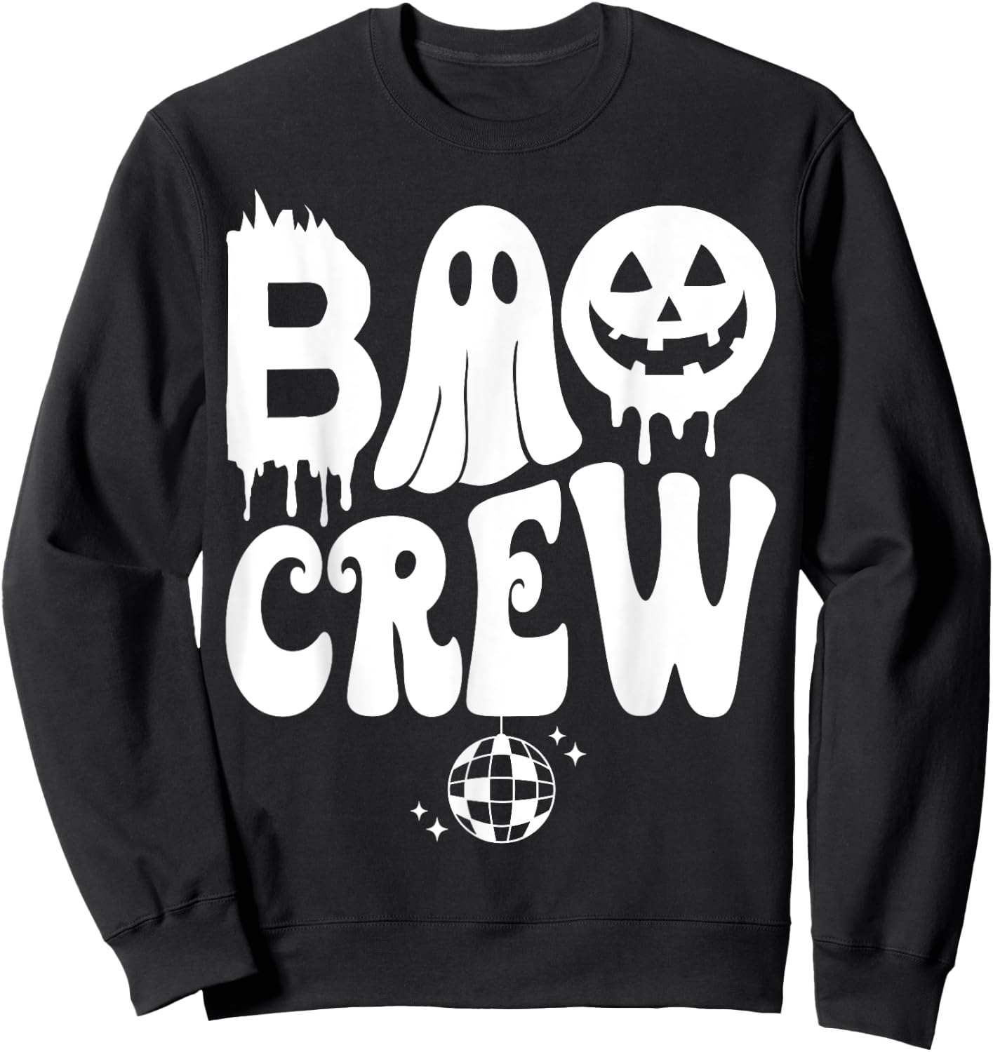 Boo Crew Bride Bridesmaid Bachelorette Halloween Matching Sweatshirt - Sweatshirt | Black