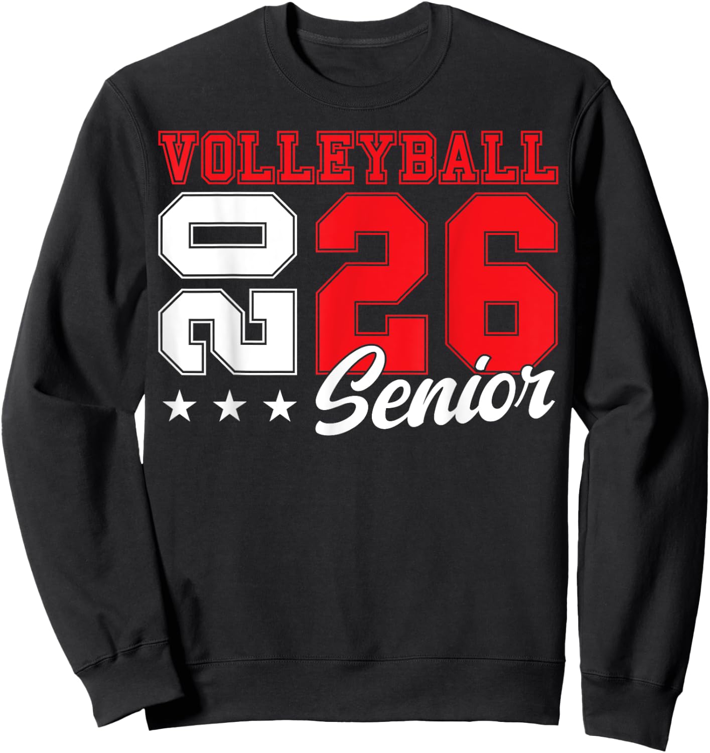 Volleyball Senior Night Volleyball Senior 2026 Graduation 11 Sweatshirt - Sweatshirt | Black