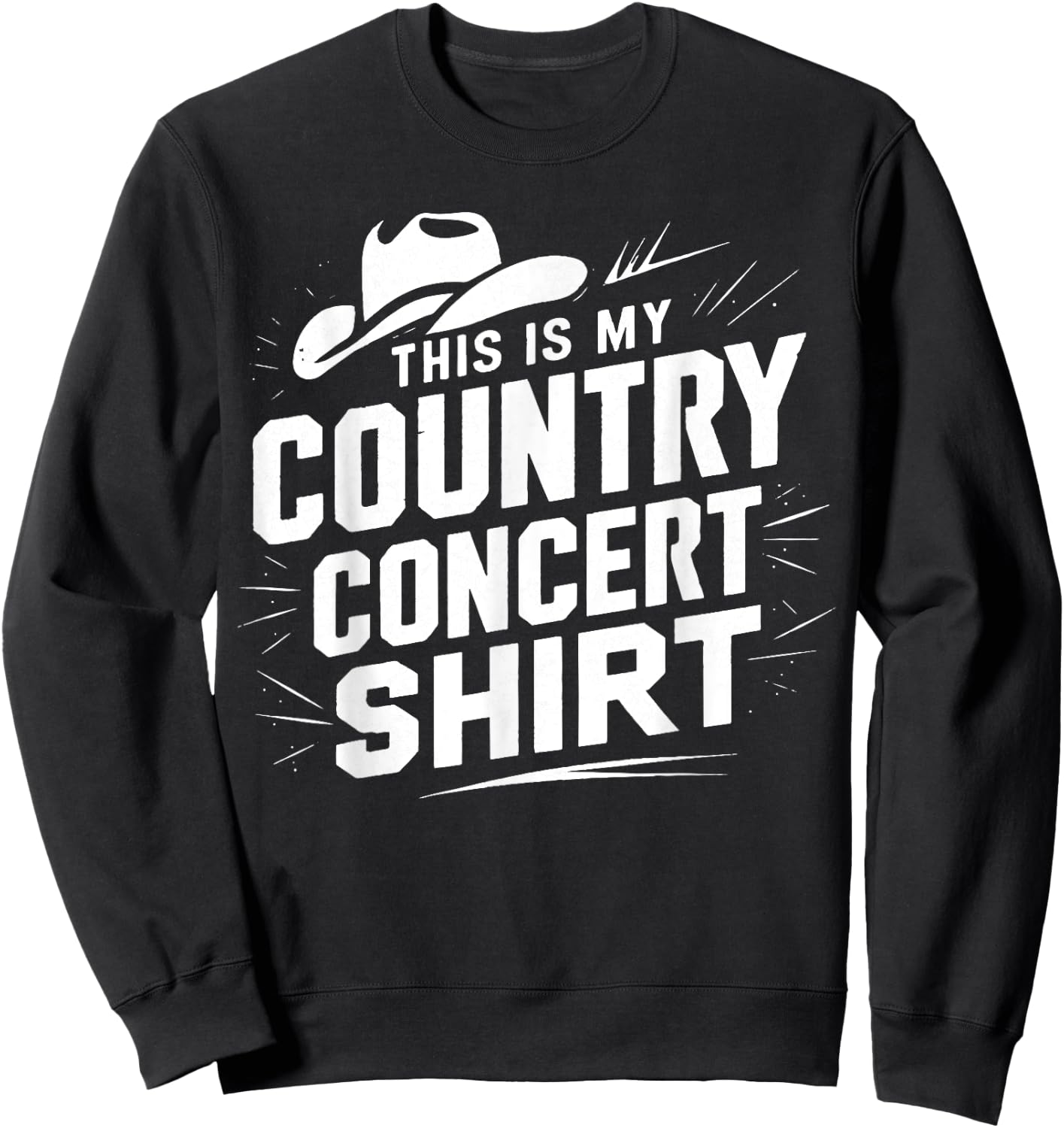 This Is My Country Concert Sweatshirt - Sweatshirt | Black
