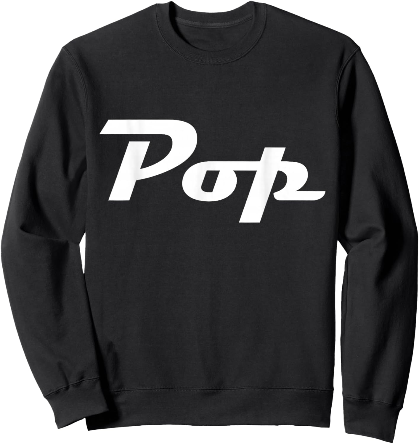 Pop Classic Retro Lettering Father's Day Grandpa Sweatshirt - Sweatshirt | Black