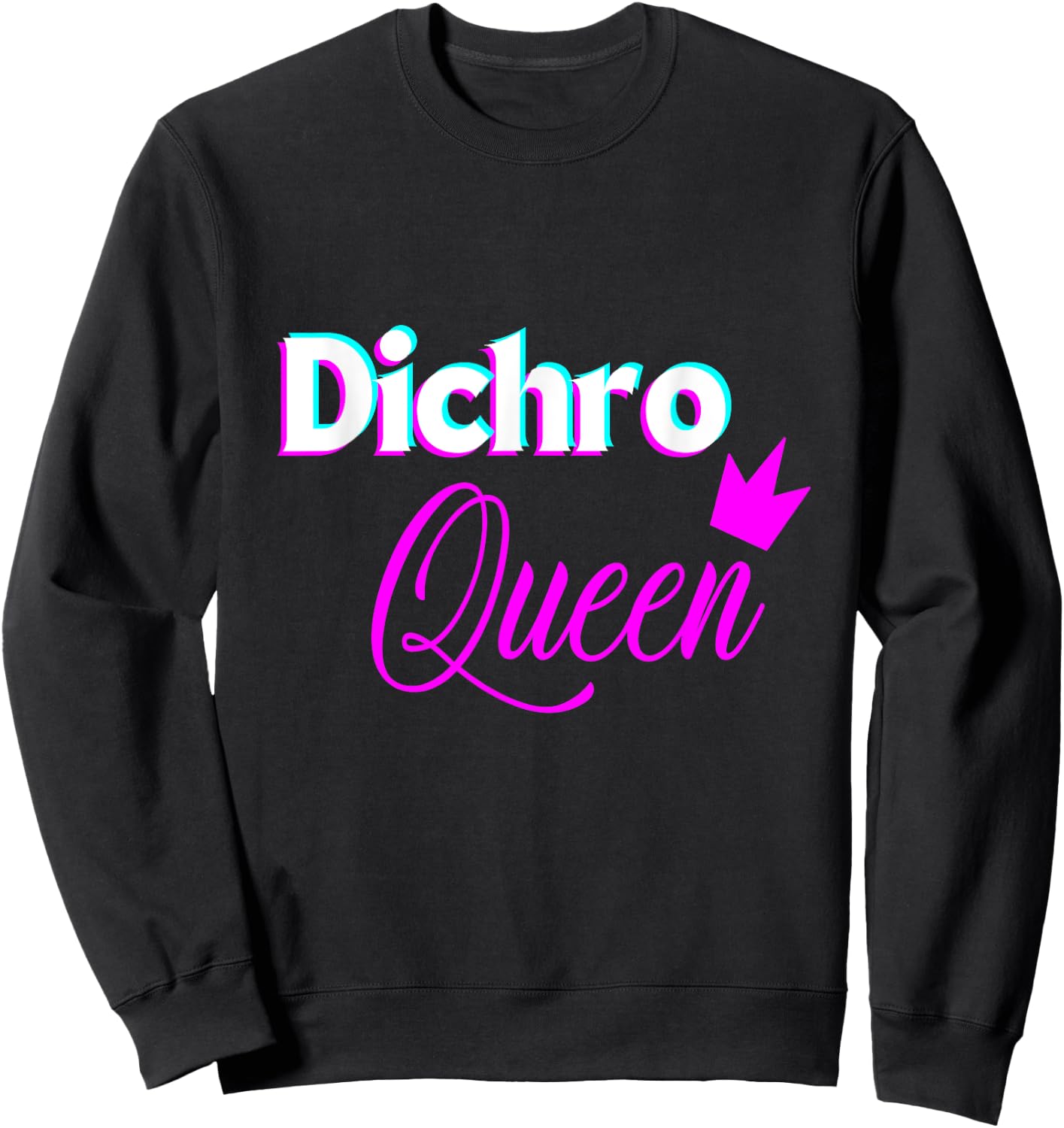 Funny Fused Stained Mosaic Glass Artist Dichro Queen Sweatshirt - Sweatshirt | Black