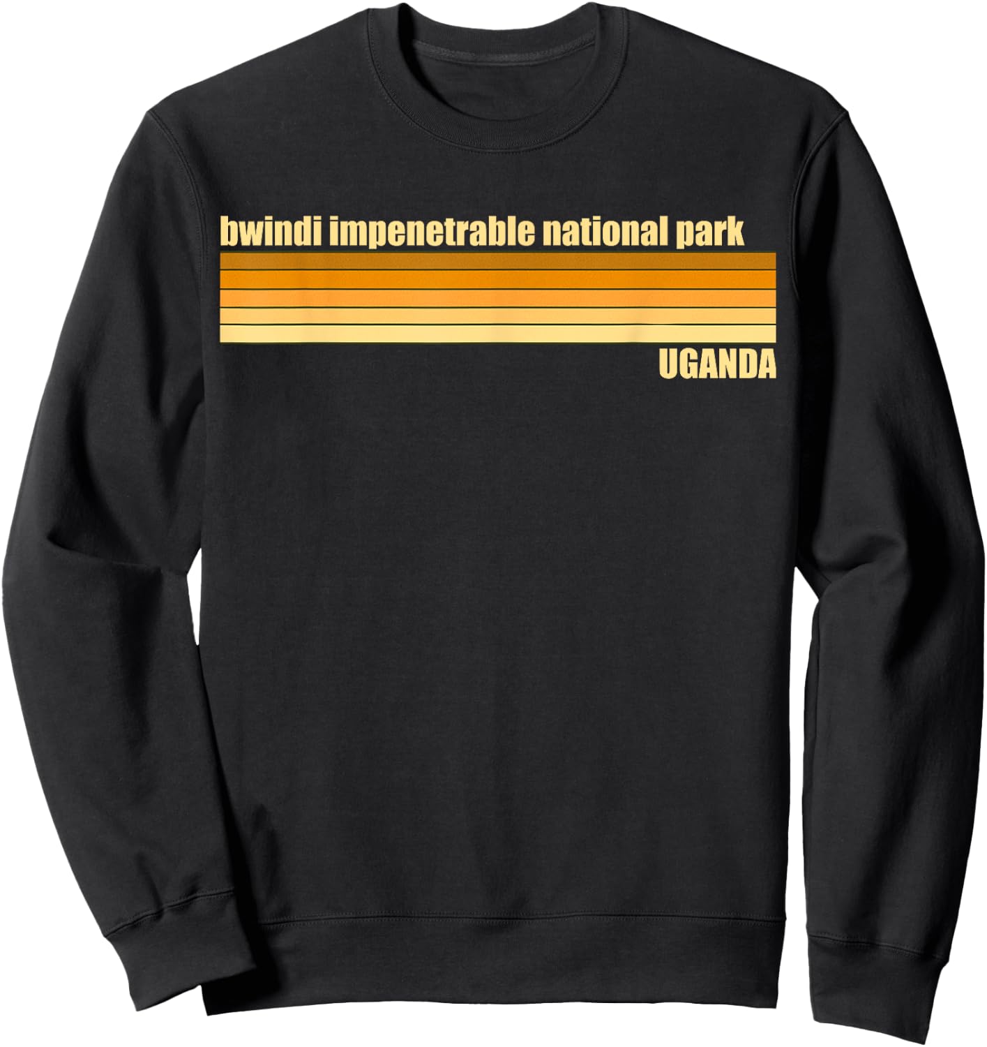 Bwindi Impenetrable National Park Sweatshirt - Sweatshirt | Black