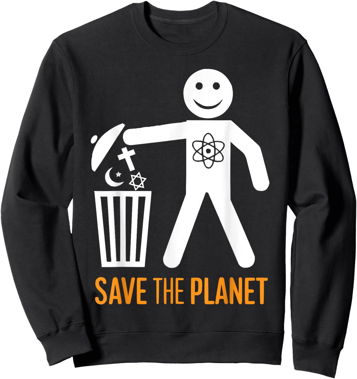 Atheism Anti-Religion Agnostic Freethinker Atheist Sweatshirt - Sweatshirt | Black
