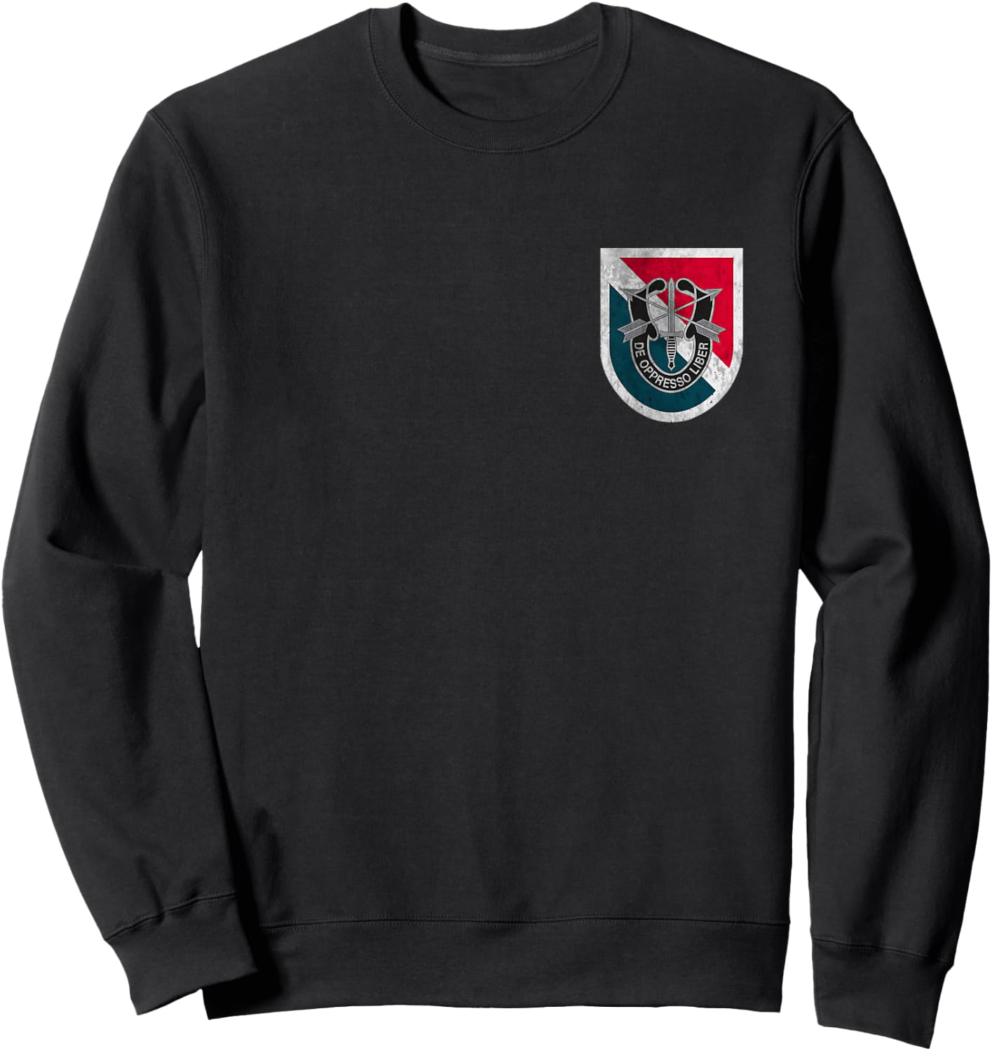11th Special Forces Group SFG Logo Military Veteran Xmas Sweatshirt - Sweatshirt | Black