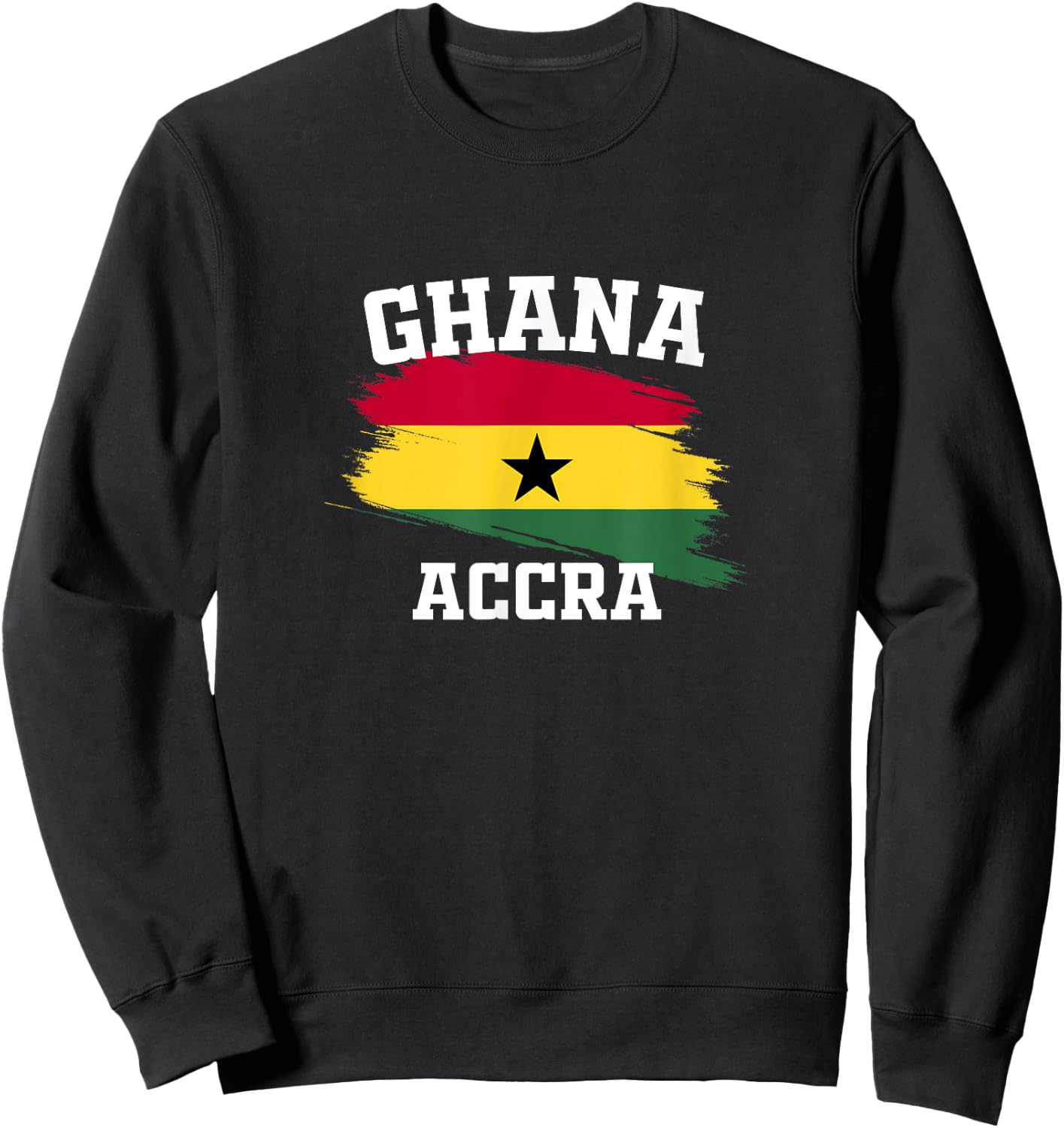 Ghana Flag Accra Vacation Africa Souvenirs Athletes Gifts Sweatshirt - Sweatshirt | Black