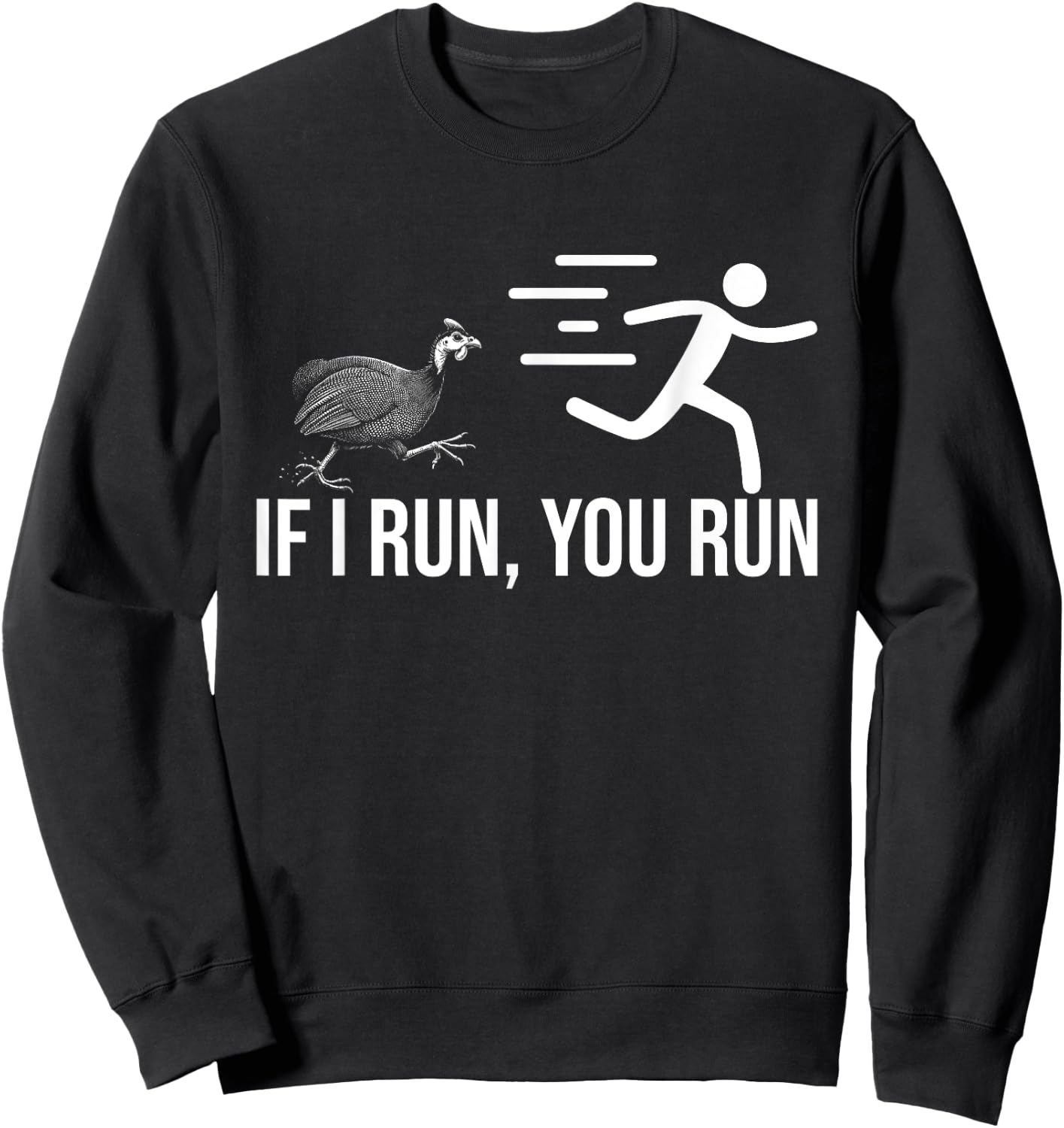 Guinea Hen Guinea Fowl Sweatshirt - Sweatshirt | Black
