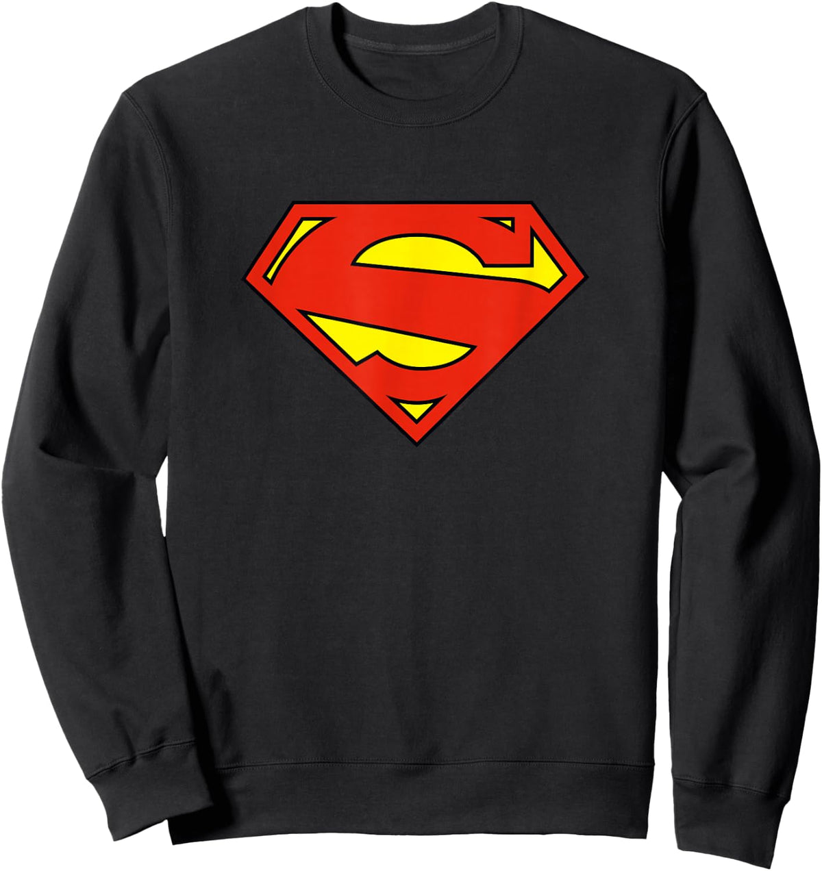 Superman New 52 Logo Shield Sweatshirt - Sweatshirt | Black